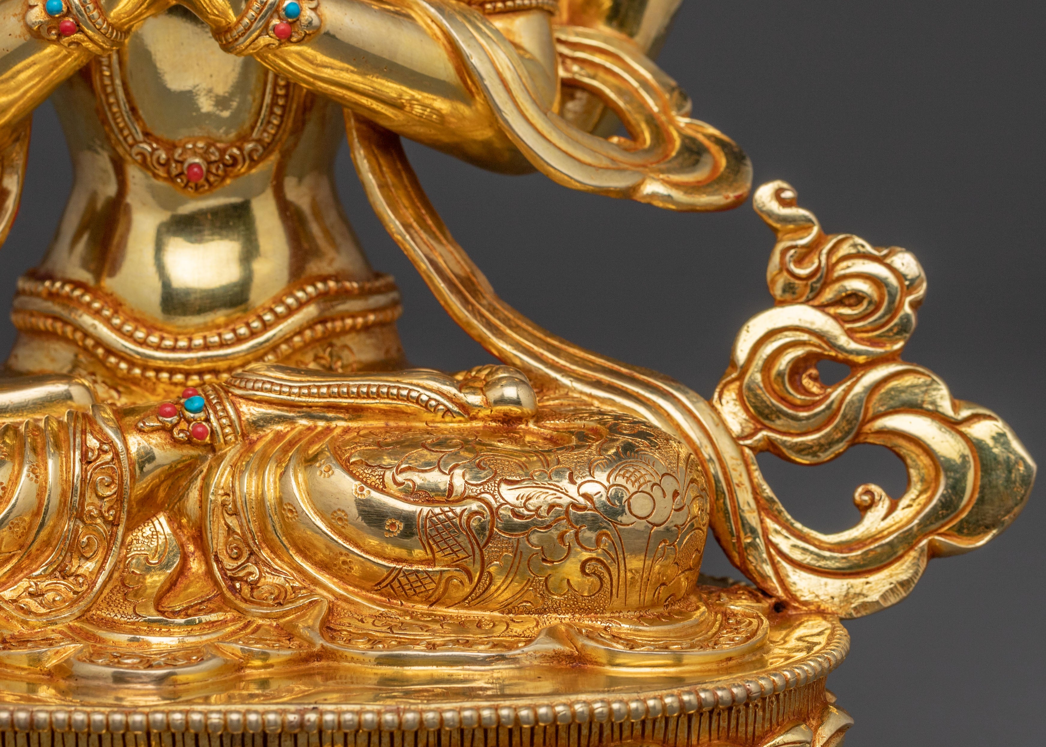 Handcrafted Copper Statue of Chenrezig