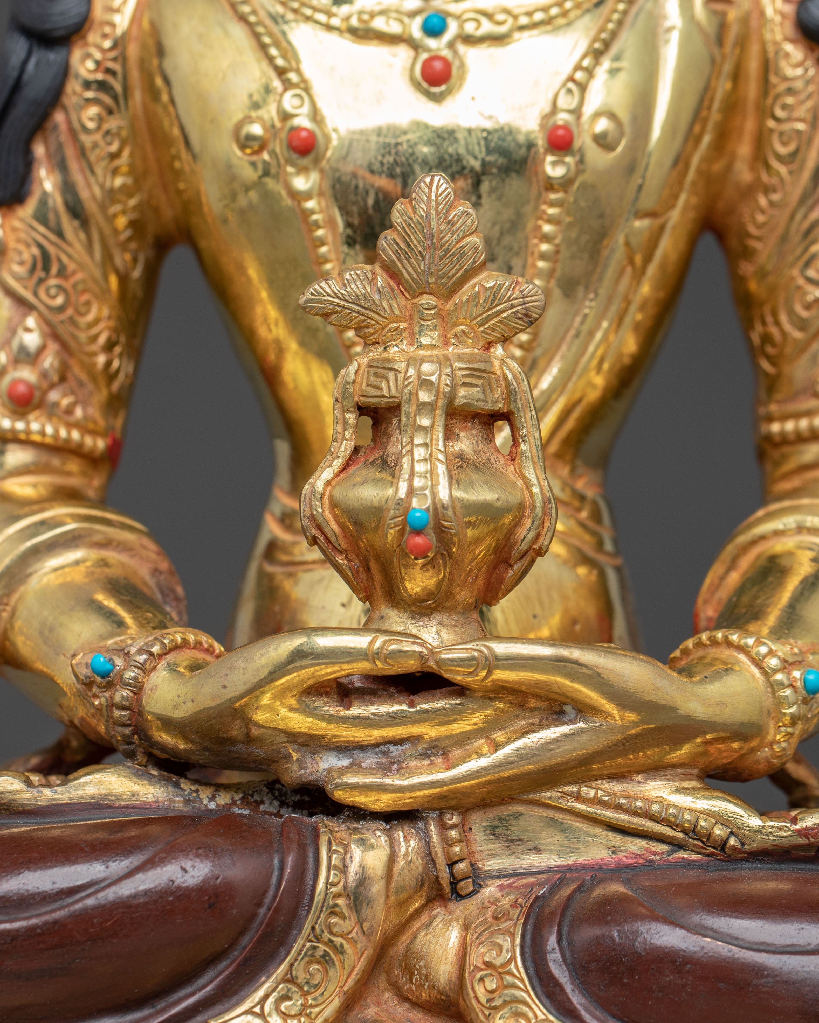 Golden Amitayus Statue Buddha from Pure Land | Eternal Buddha of Longevity