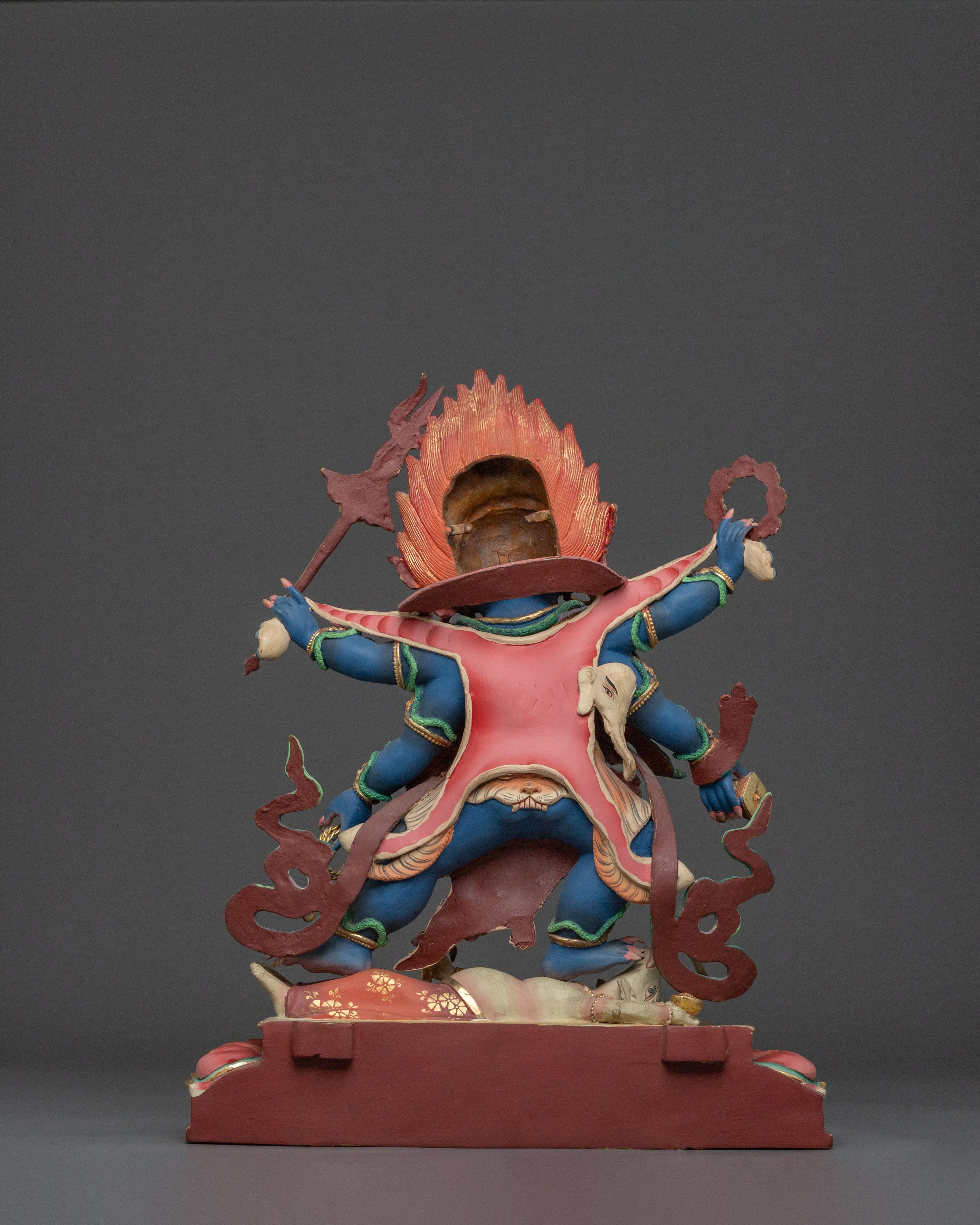 Six Armed Mahakala Spiritual Figurine | Home Decor