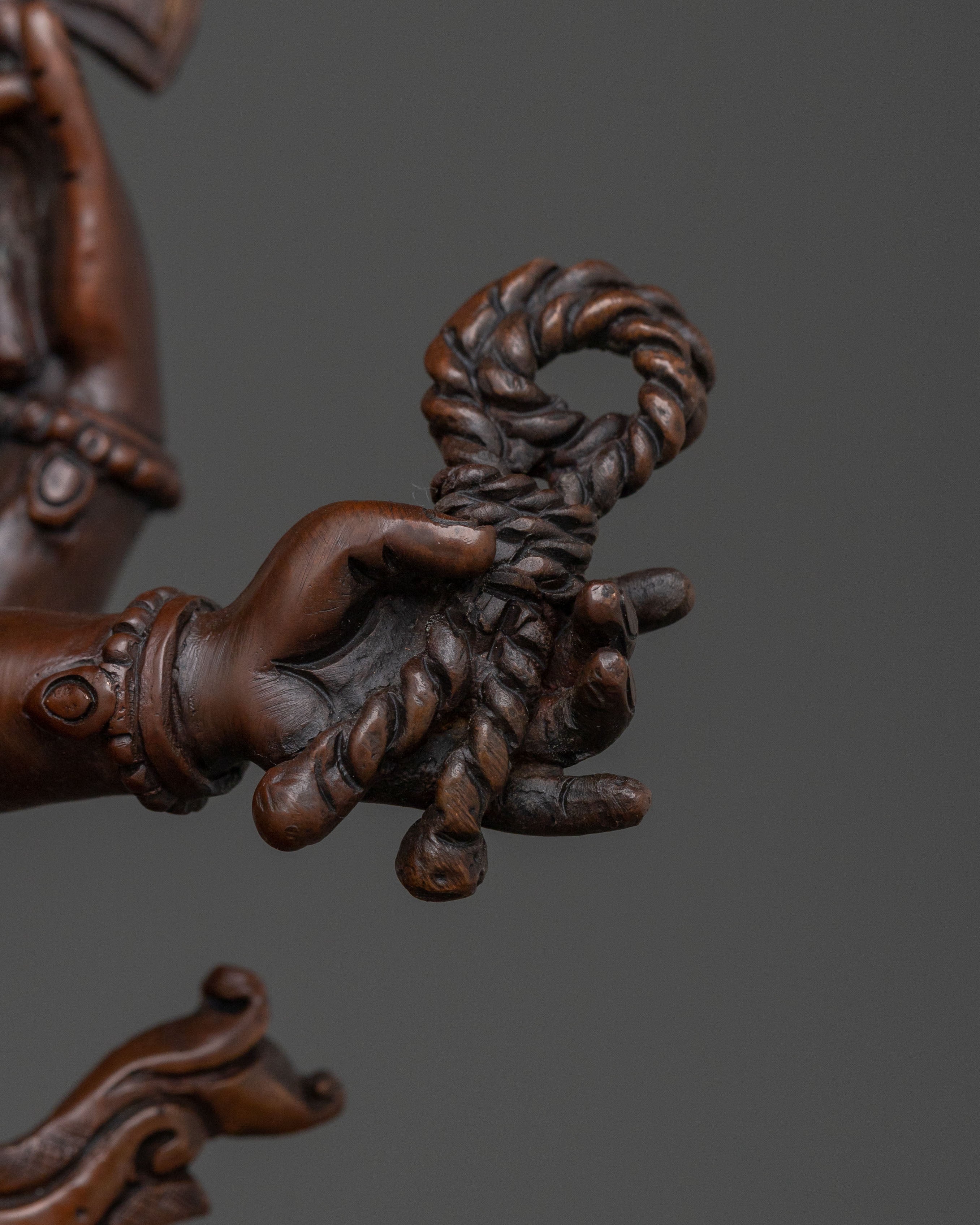 God Ganesh: Oxidized Copper Handcrafted Sculpture
