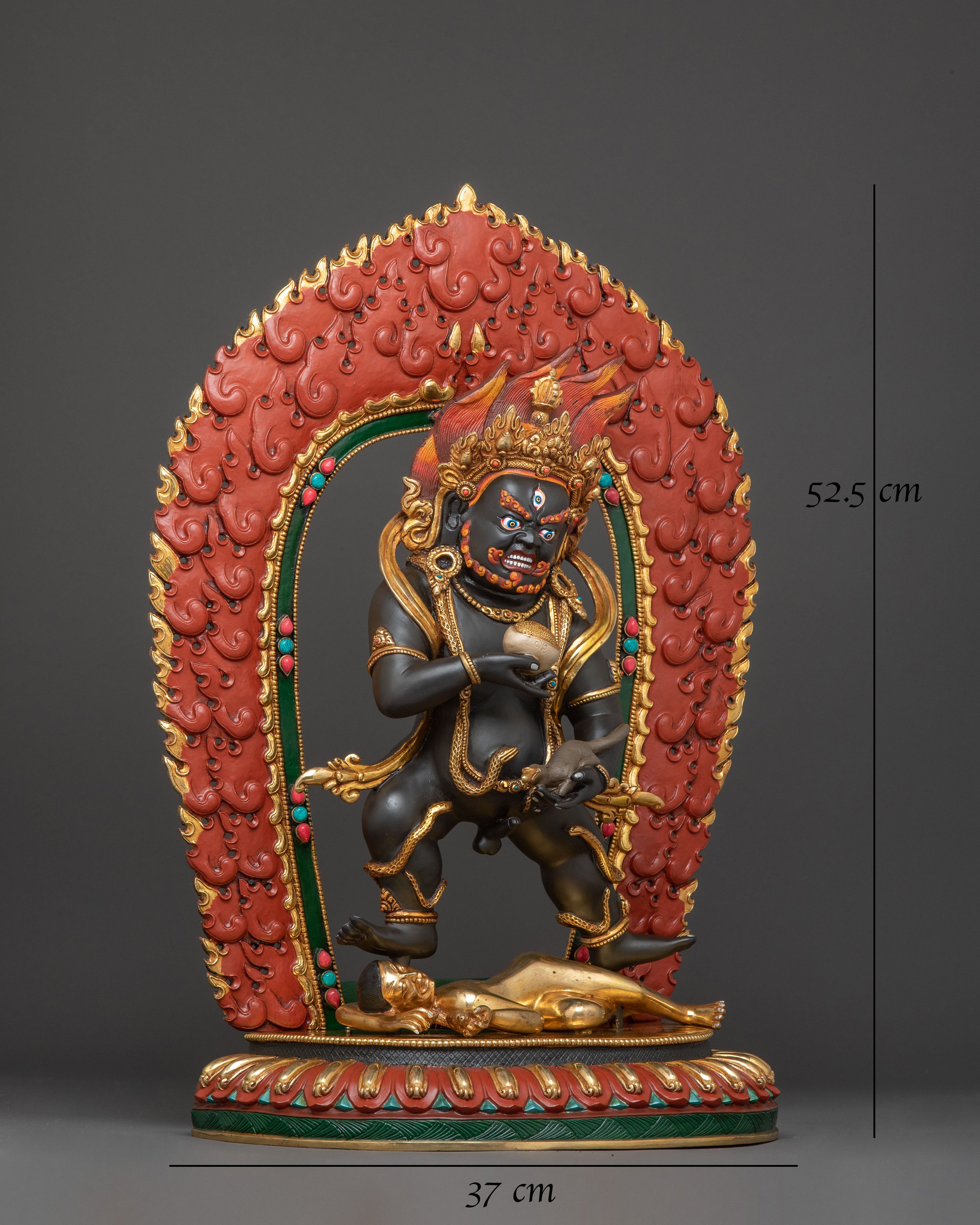 Black Dzambhala Prosperity Statue