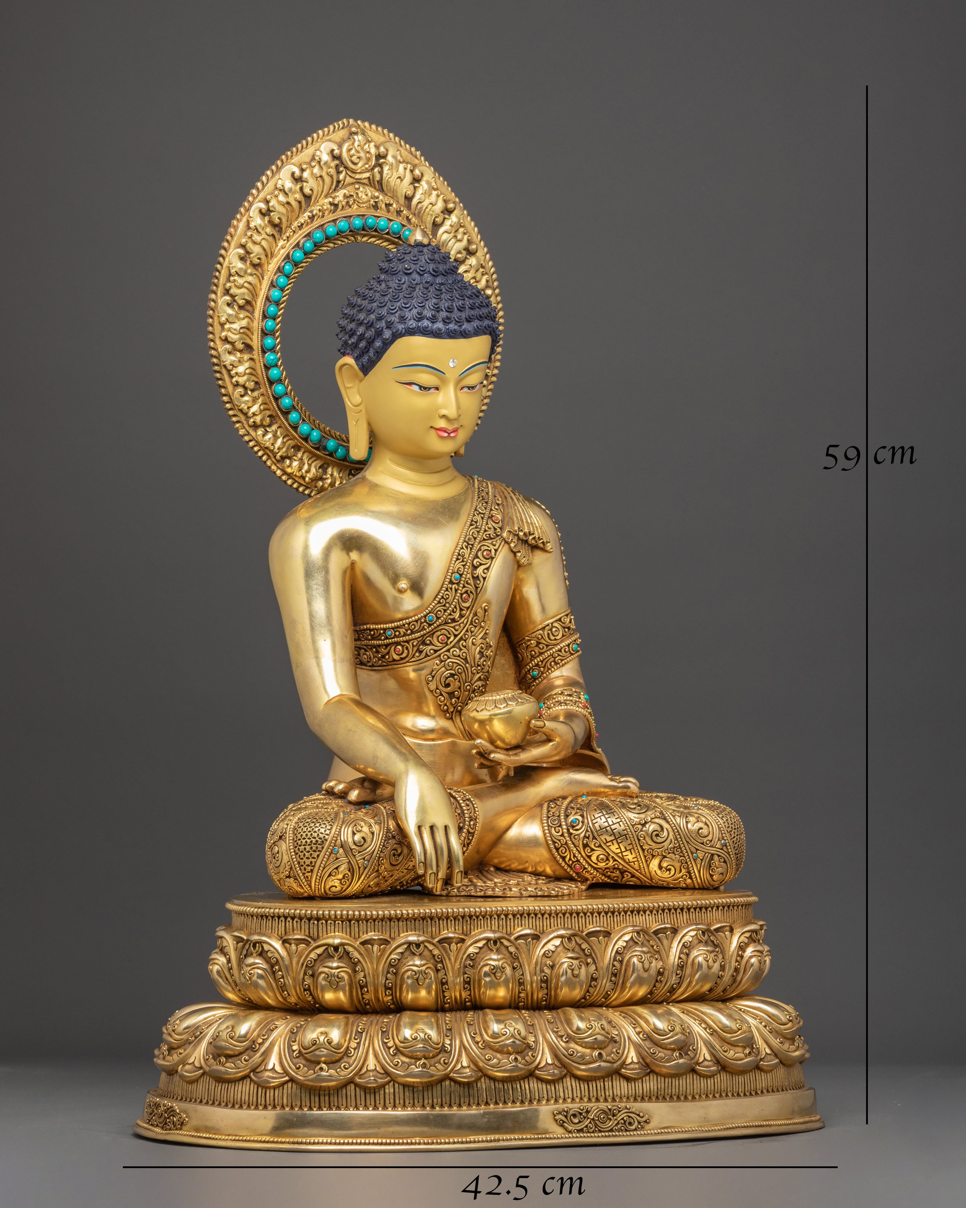 Radiant Statue of Historical Shakyamuni Buddha | Founder of Buddhism