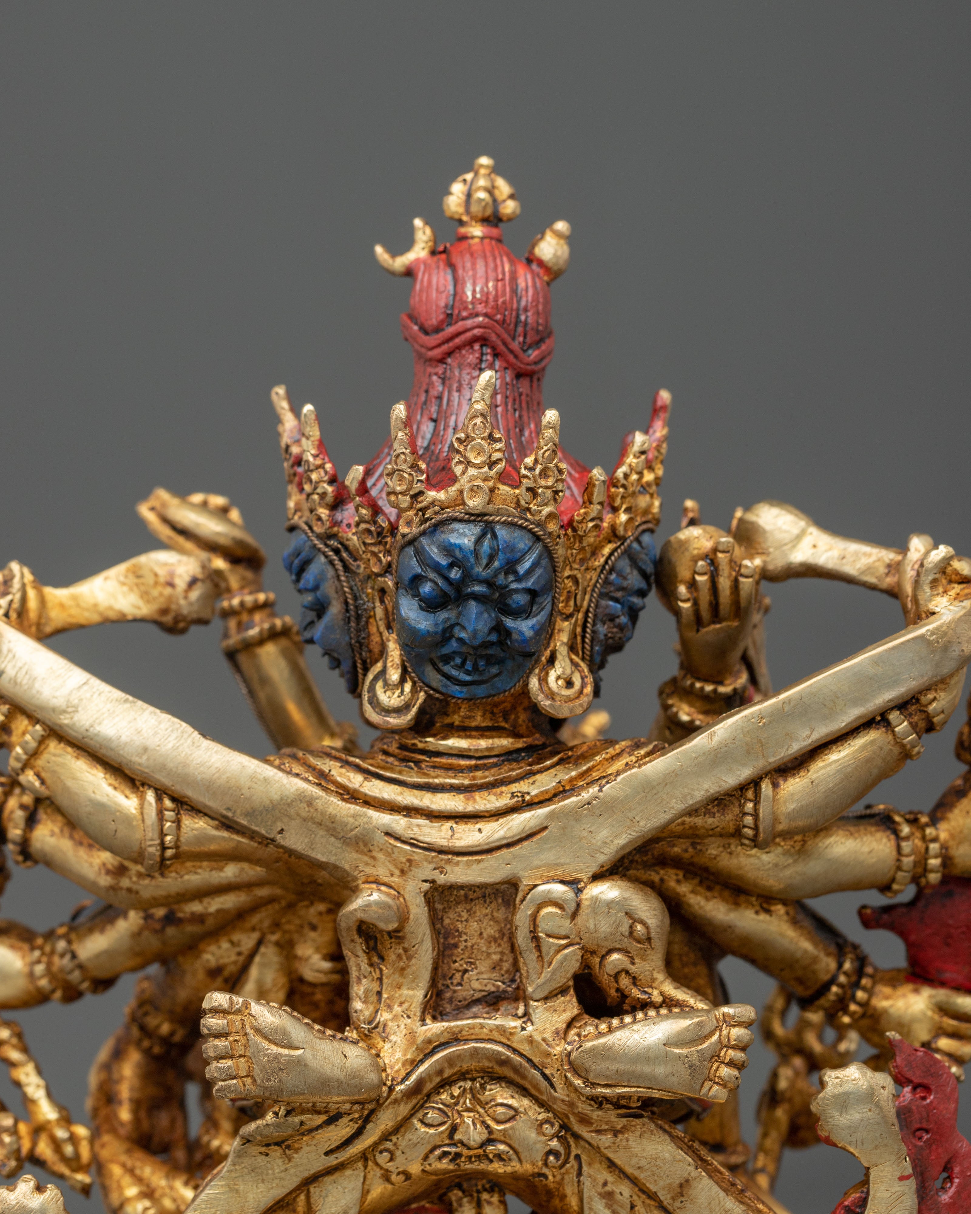 Chakrasamvara Spiritual Sculpture | Tantric Deity of Enlightened Union