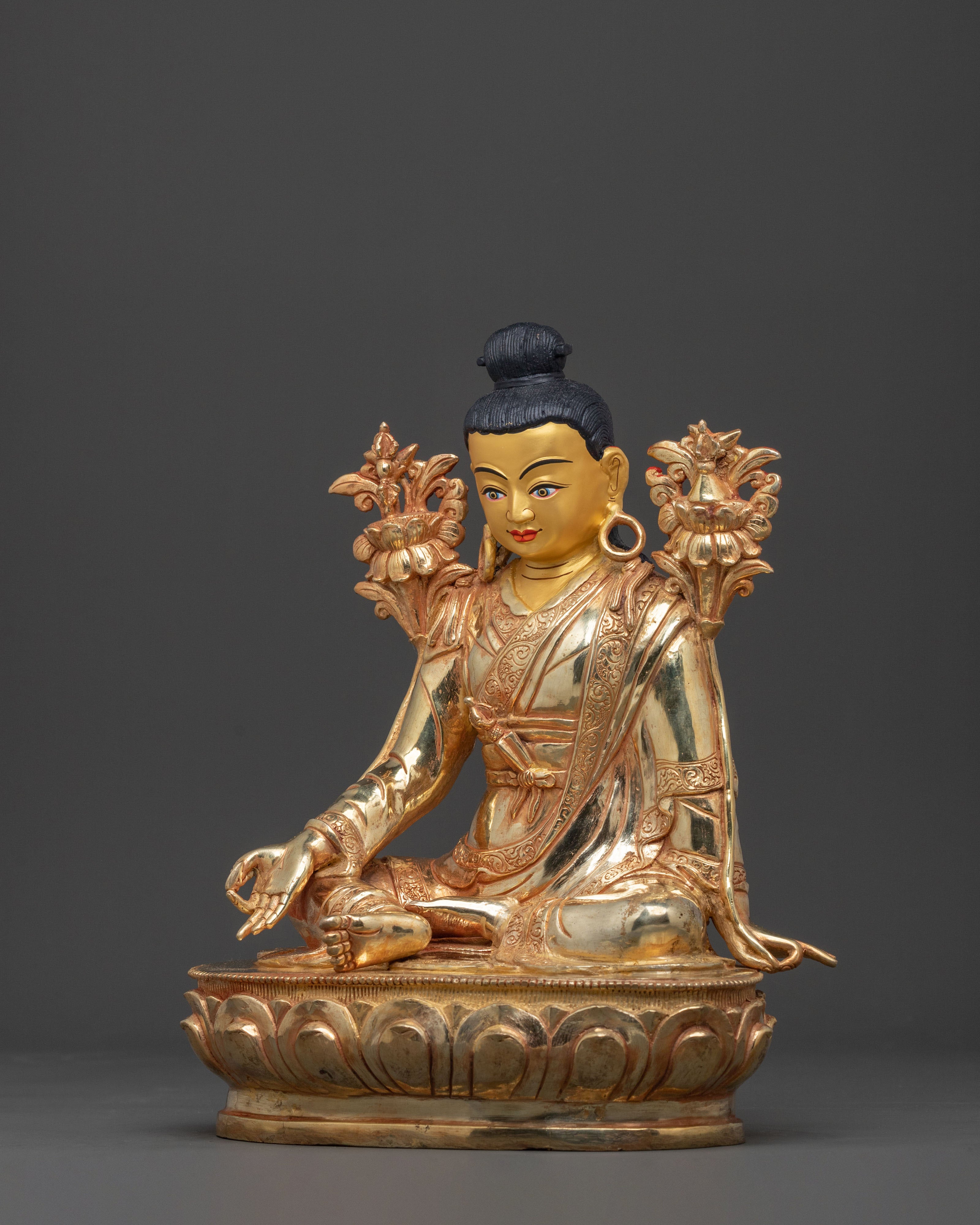 Jigme Lingpa Statue | Handmade Himalayan Altar Decor Sculpture