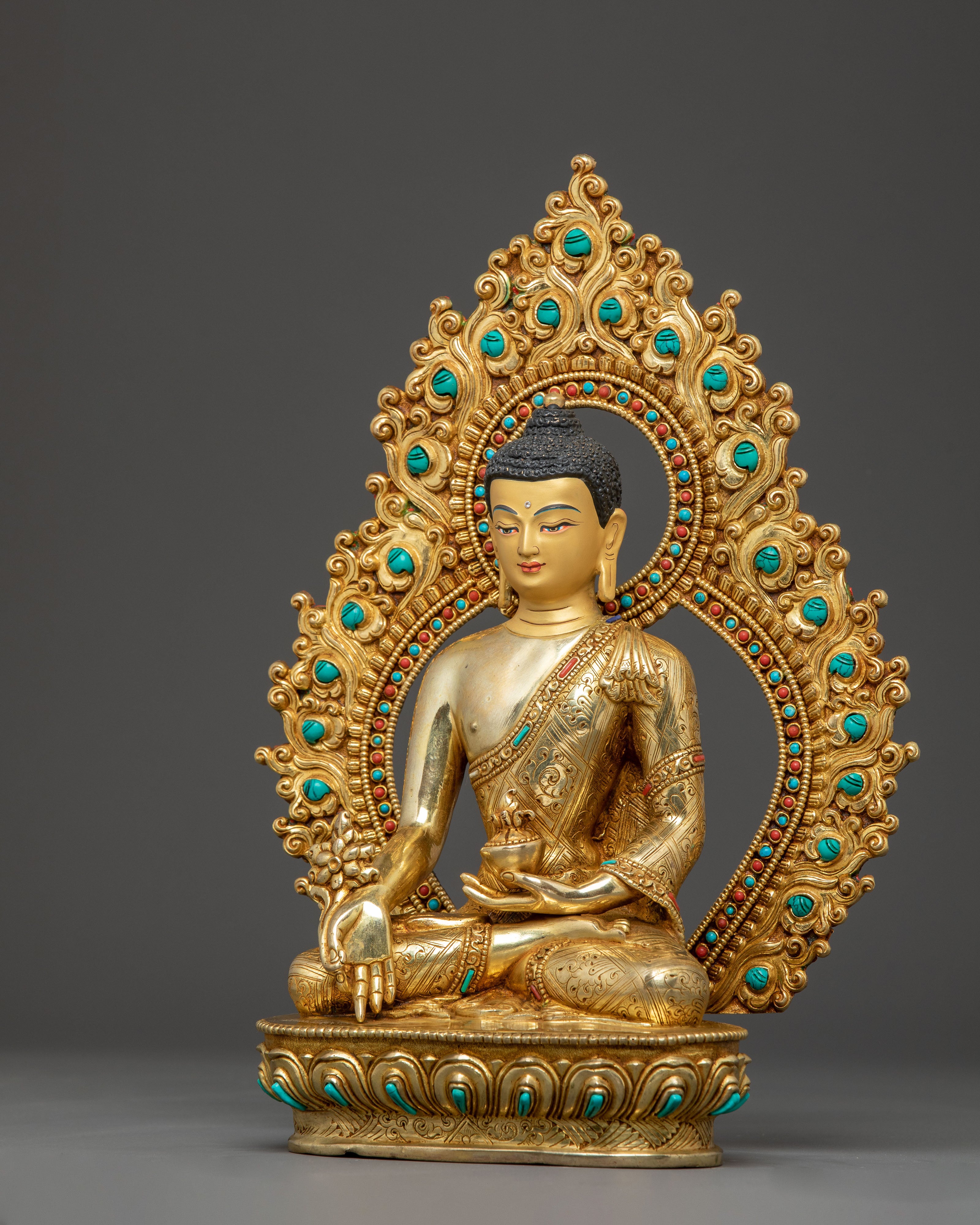 Medicine Buddha Handmade Golden Statue | Healing Buddha
