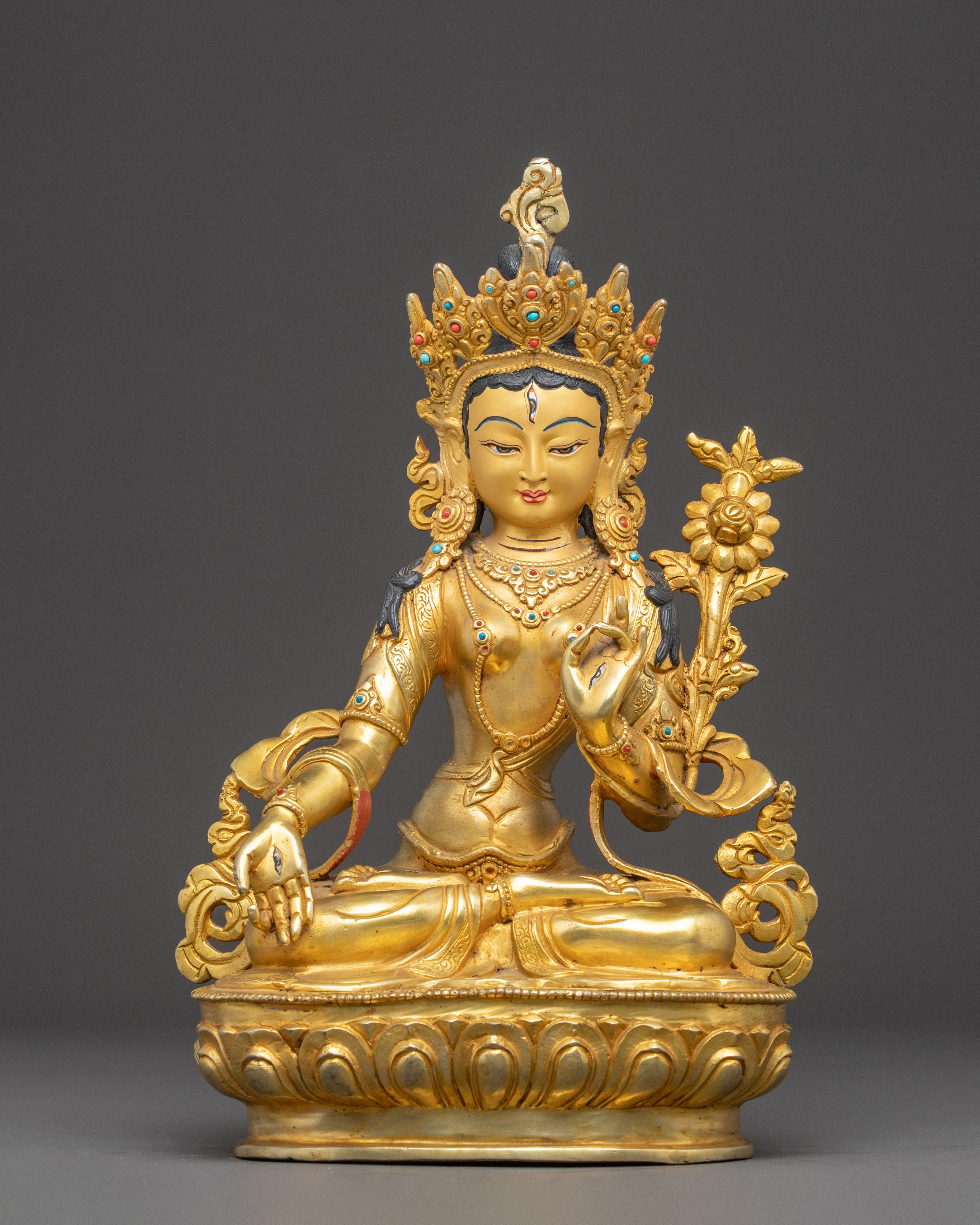 White Tara Statue: Compassion and Long Life 