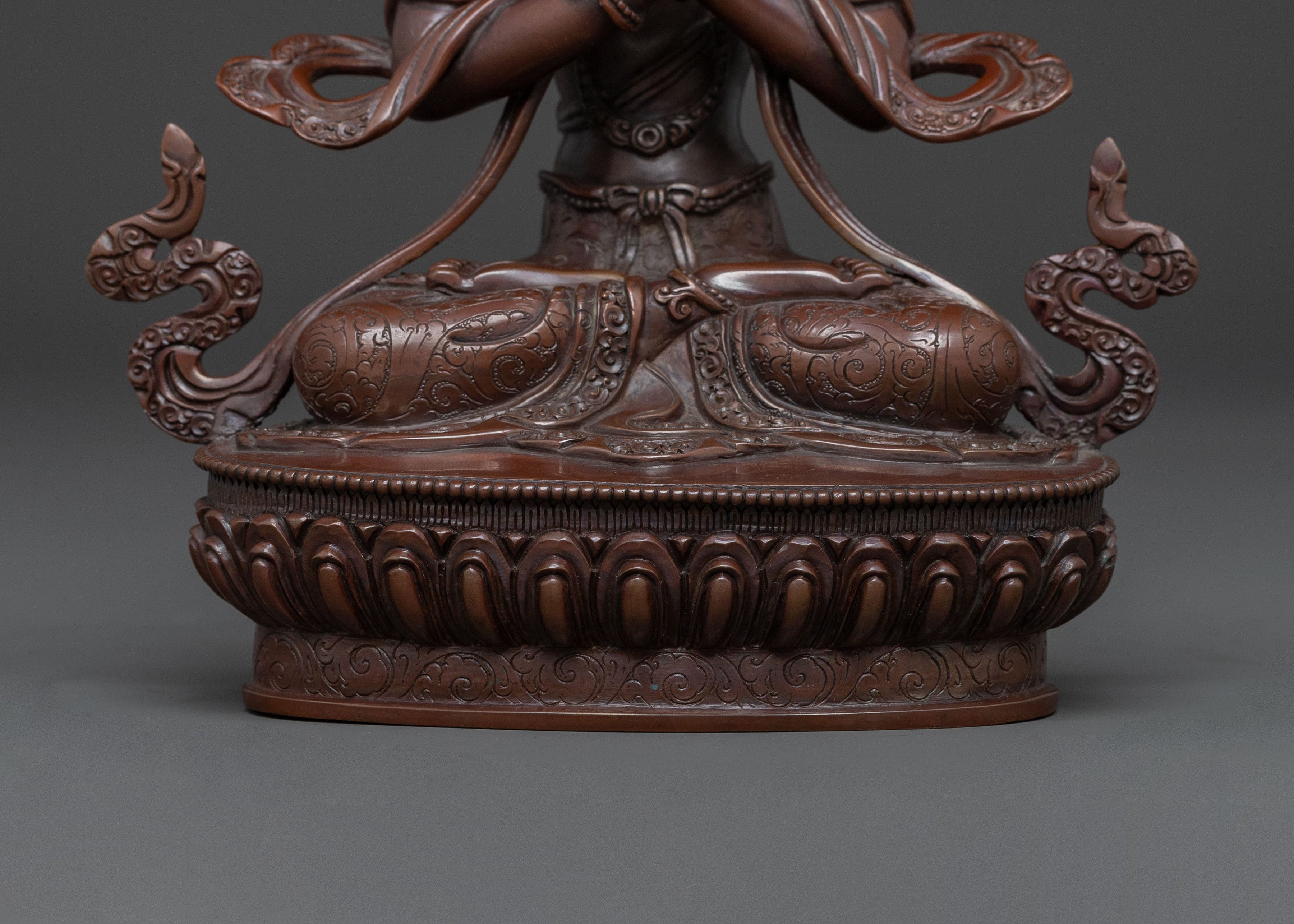 Vajradhara Tibetan Statue: Oxidized Copper Figure
