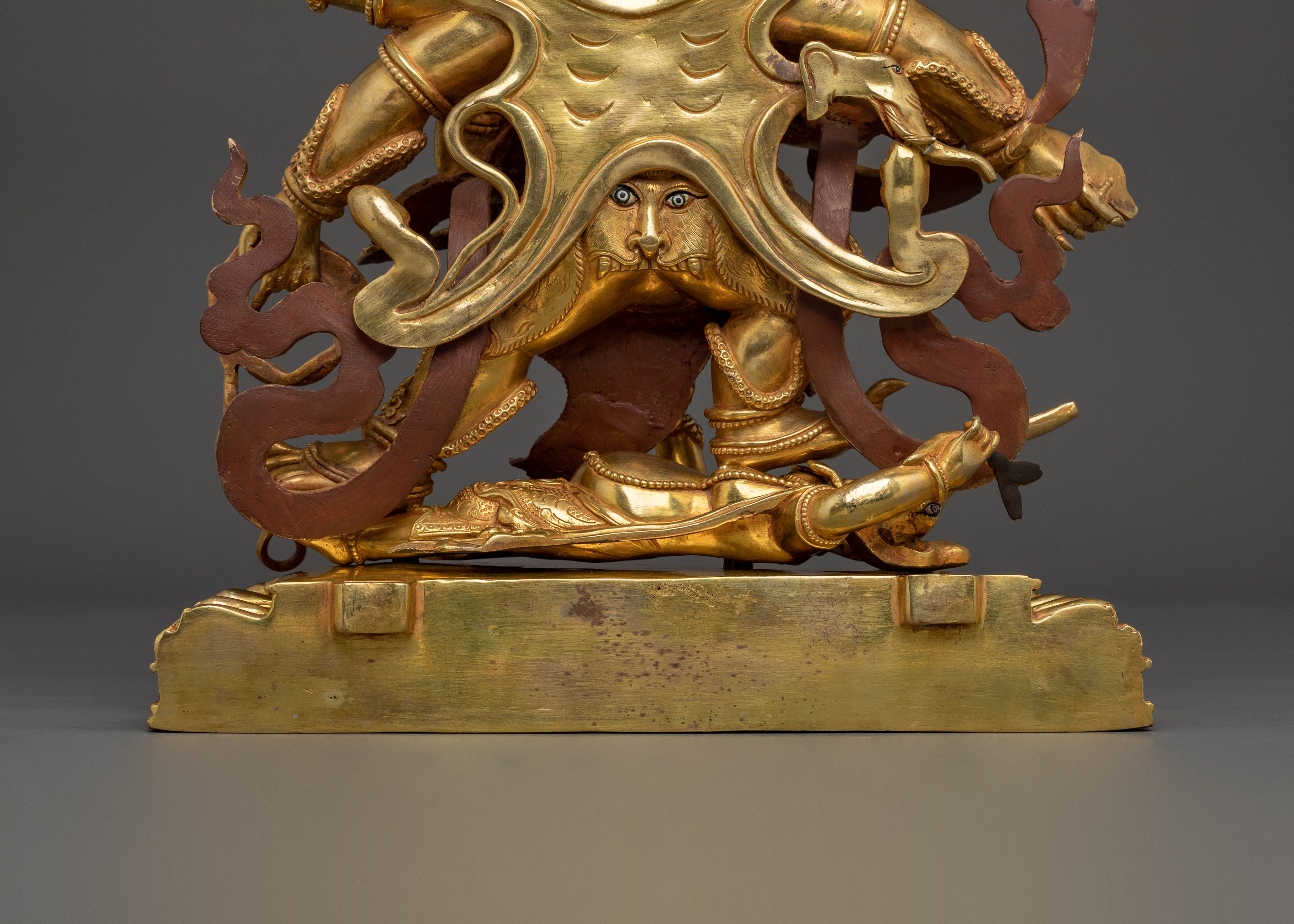 Six-Armed Mahakala Dharma Protector Statue | Wrathful Buddhist Guardian