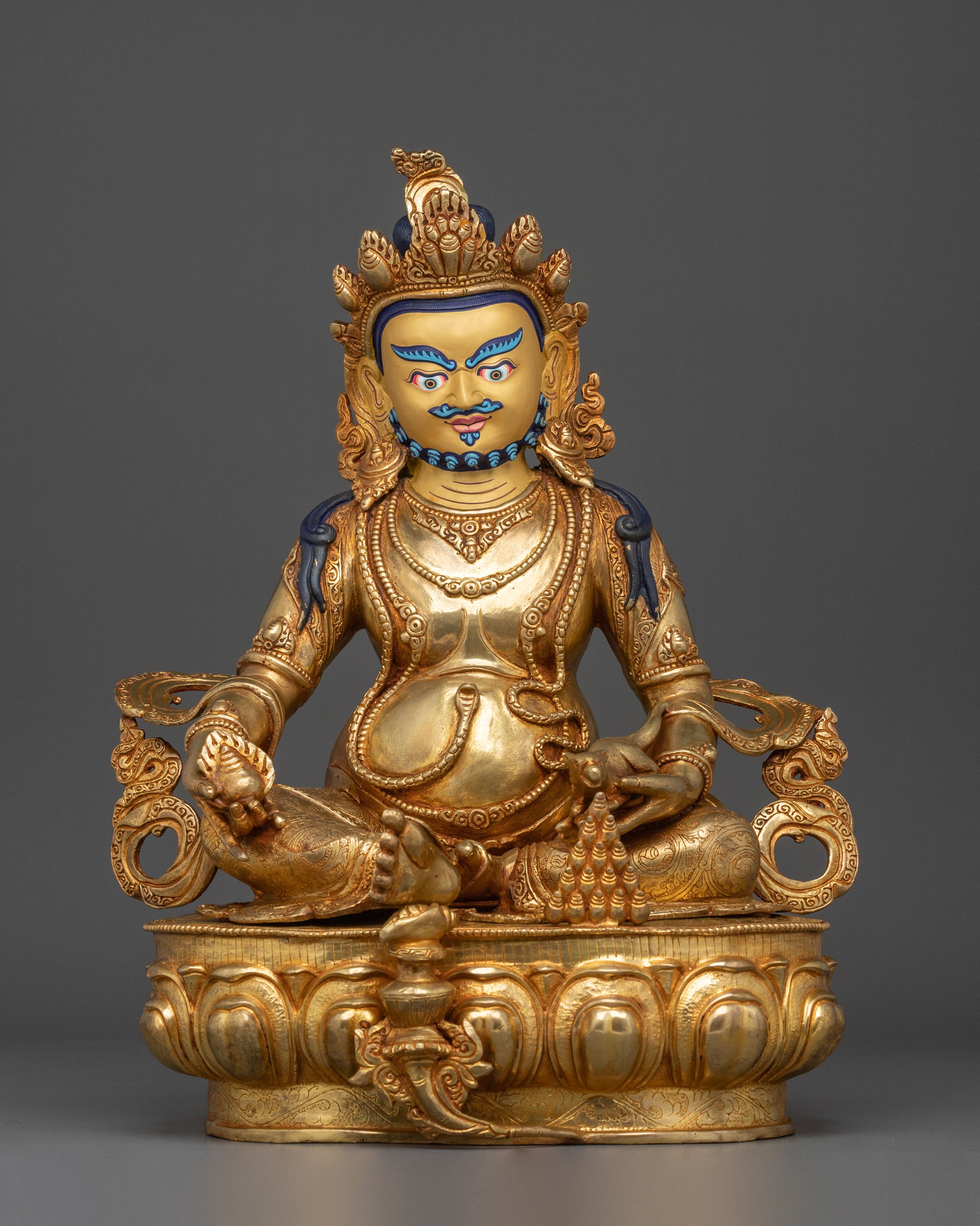 Tibetan Wealth God Dzambhala Sculpture | Representing Abundance