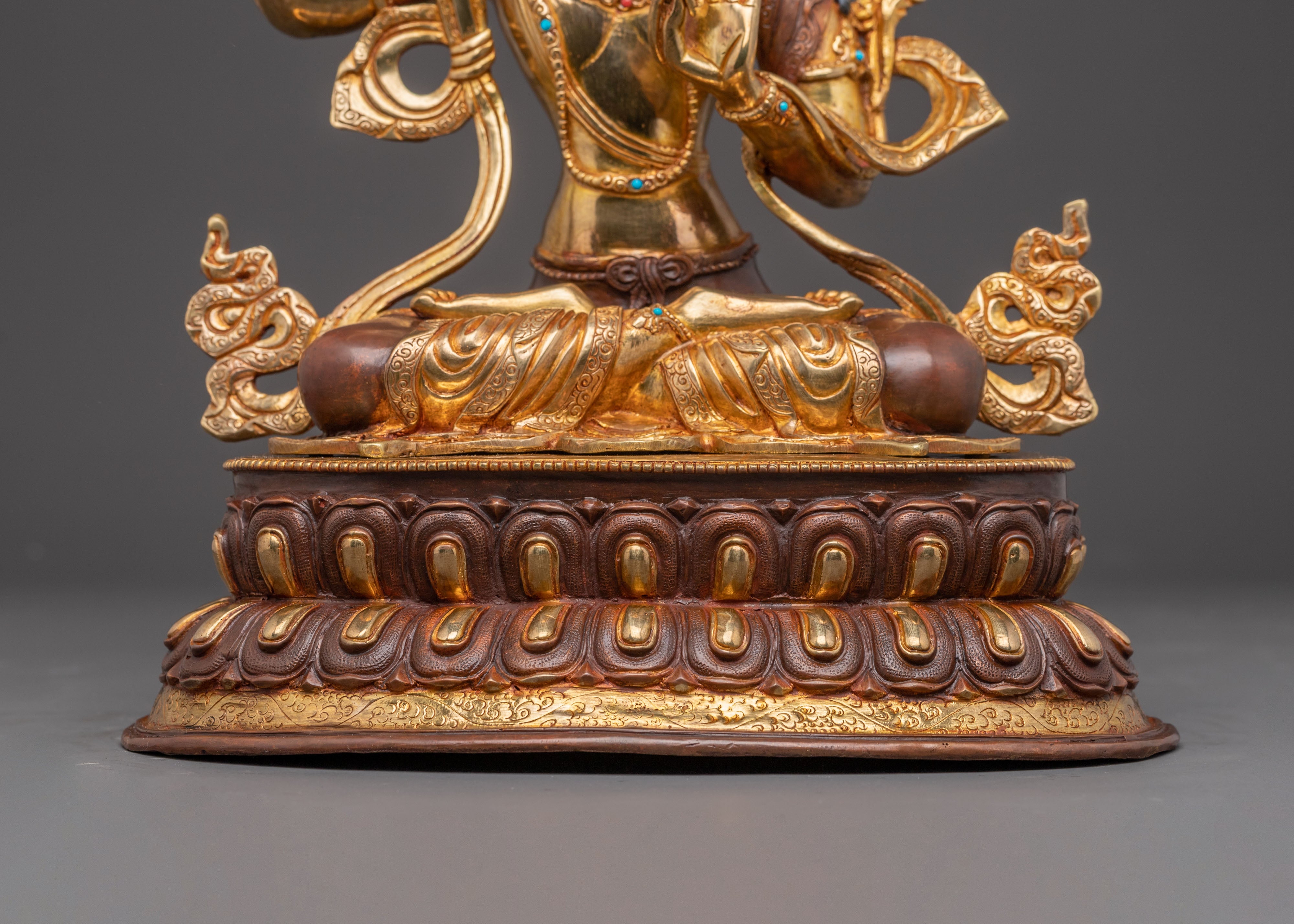 Manjushri Statue: Power and Wisdom Deity | Traditional Artwork