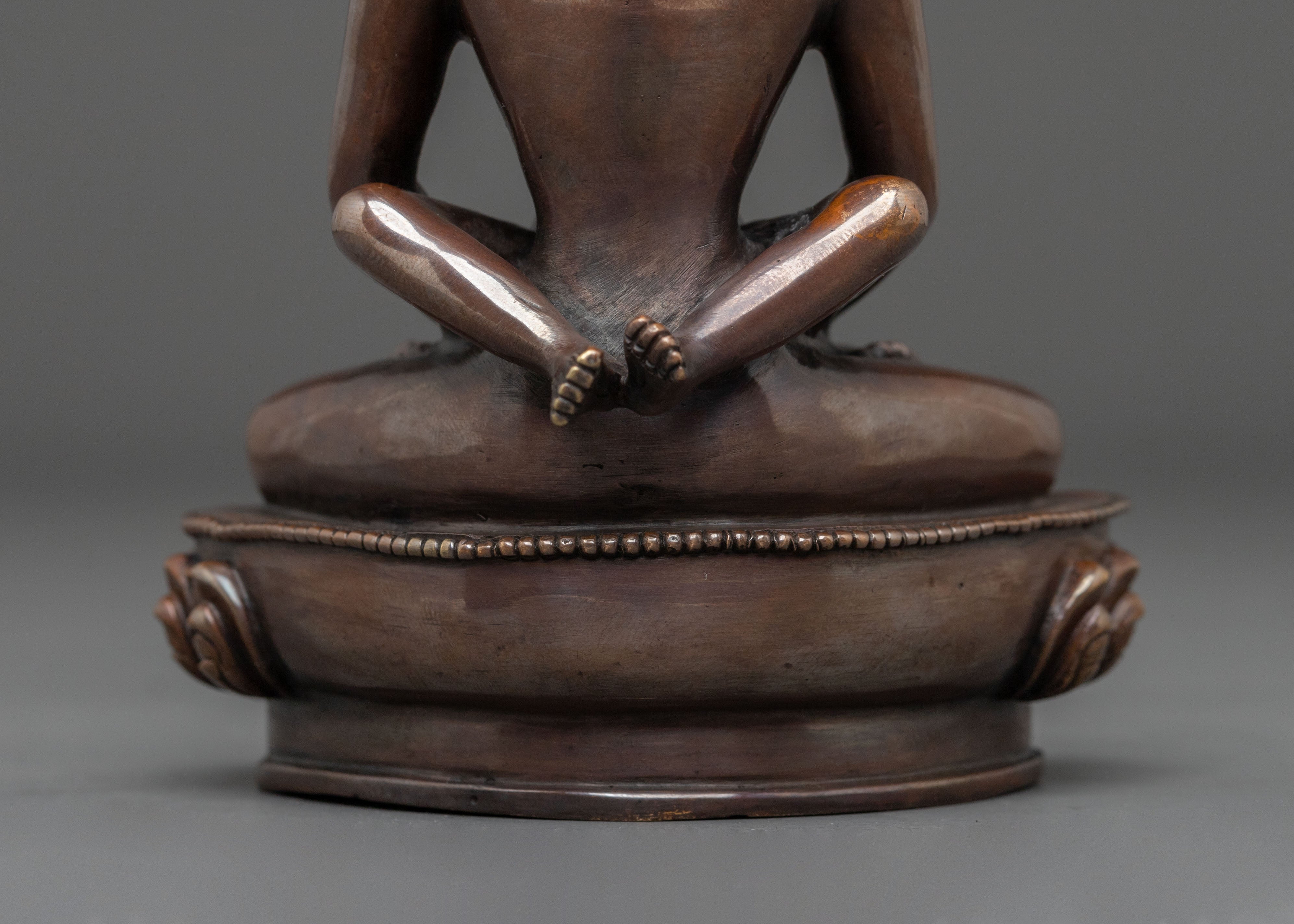 Samantabhadra Statue with Consort | Oxidized Copper Body