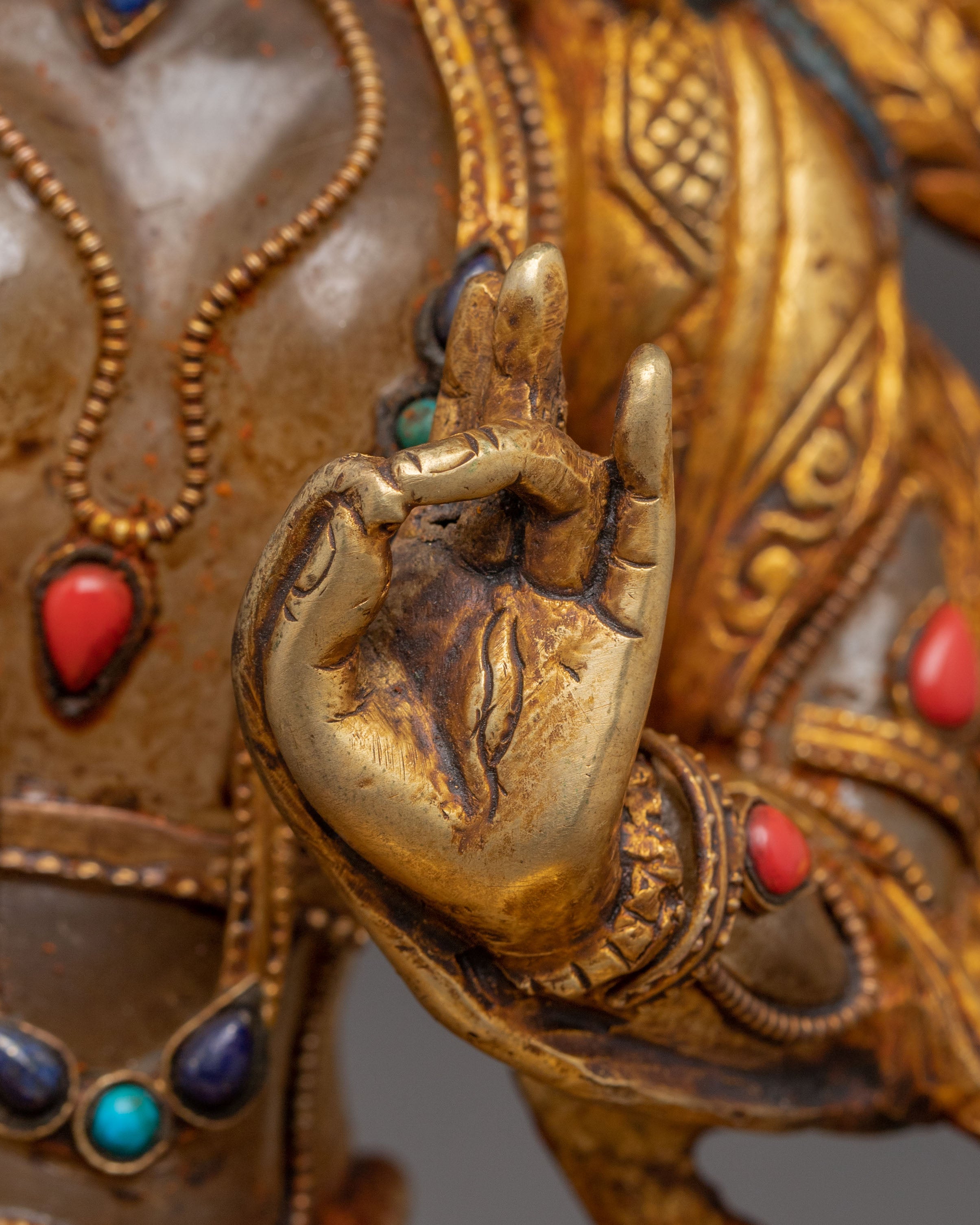 White Tara Crystal Handcrafted Statue | Embodiment of Compassionate Healing