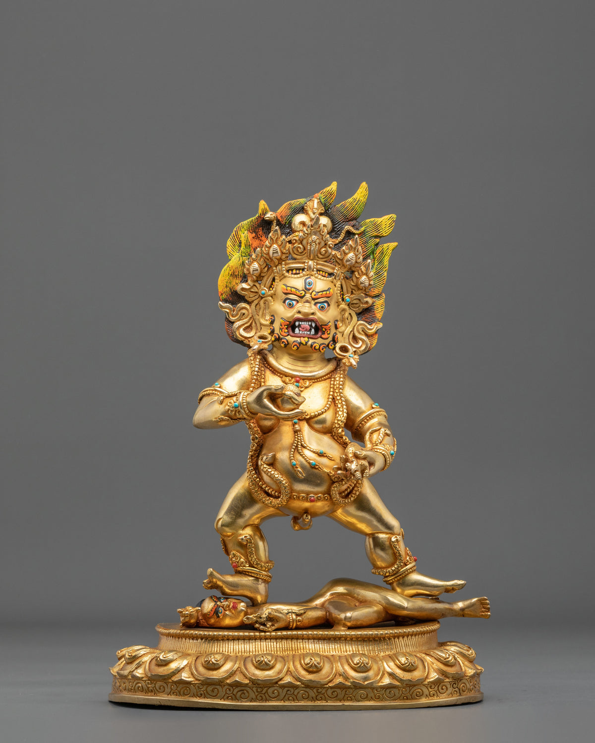 Black Dzambhala Statue | Tibetan Buddhist Protector