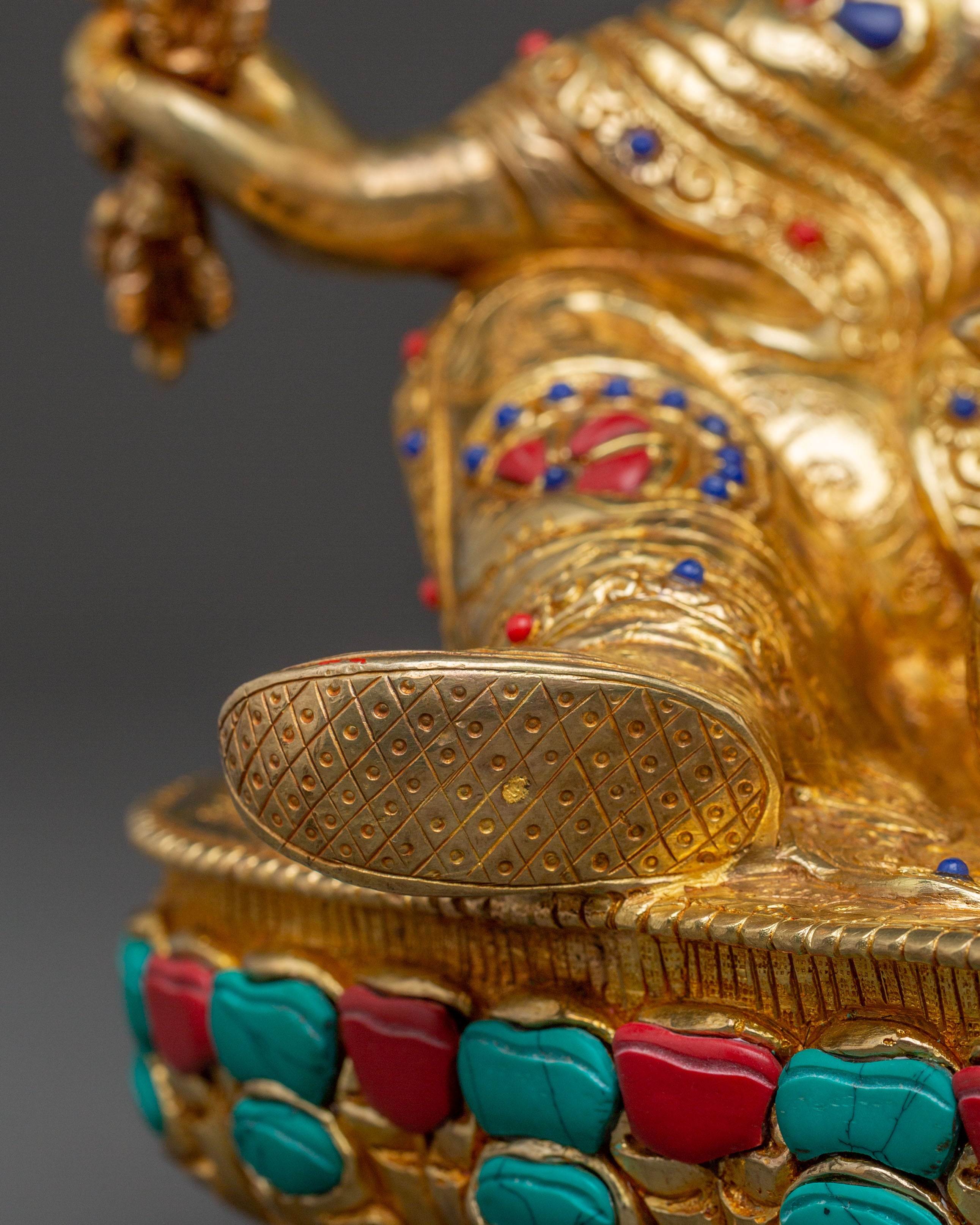 Padmasambhava Enlightened Guide Statue - Hand-Gilded Copper Statue