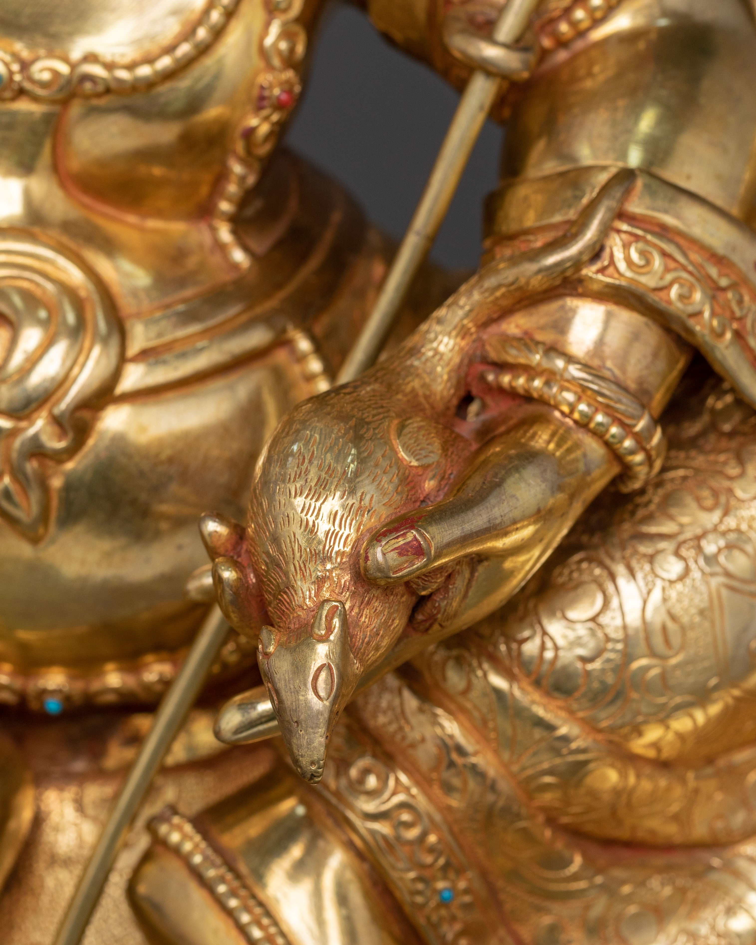 White Dzambhala Statue | Sacred Wealth God