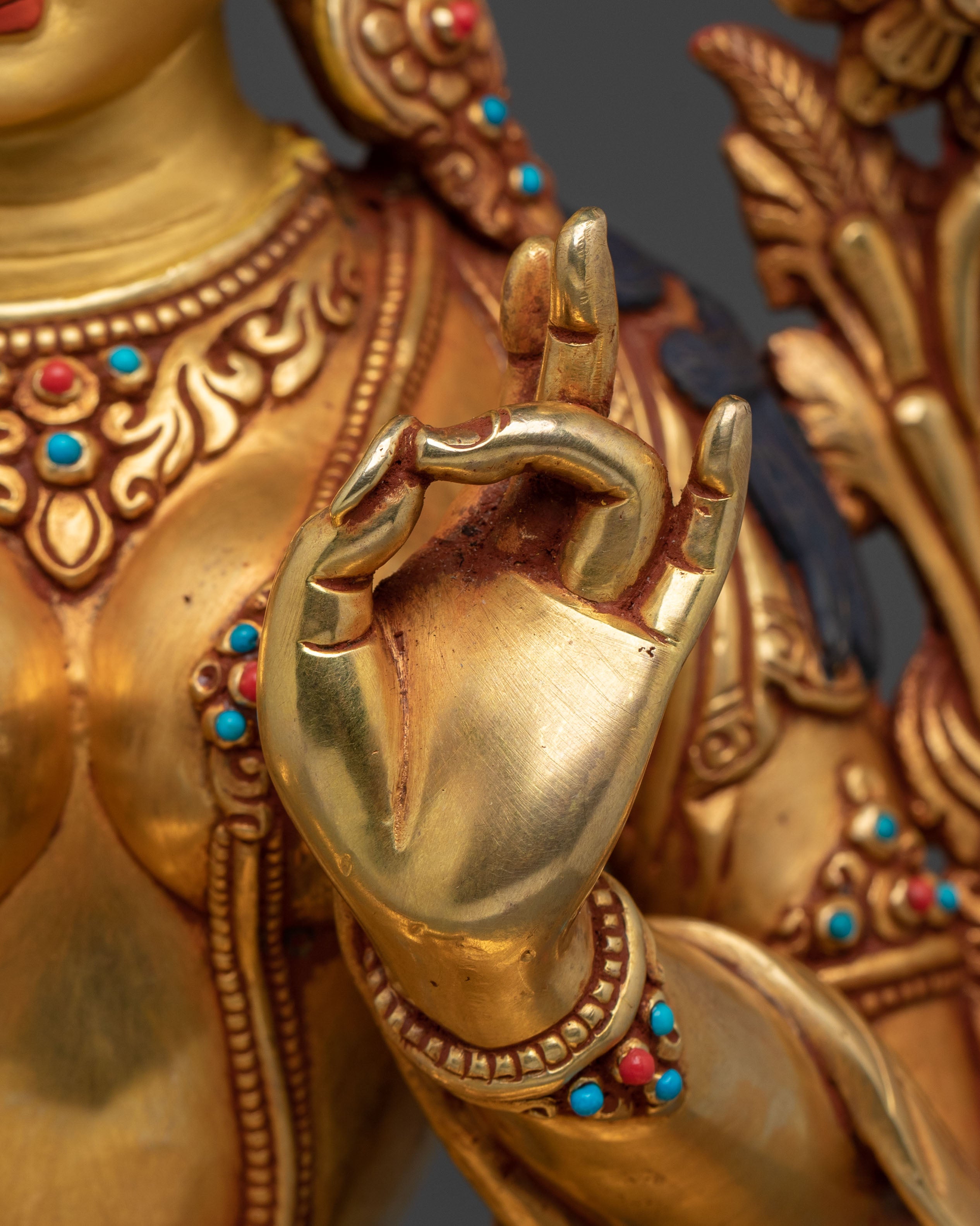 Green Tara Statue: Embodiment of Compassionate Action