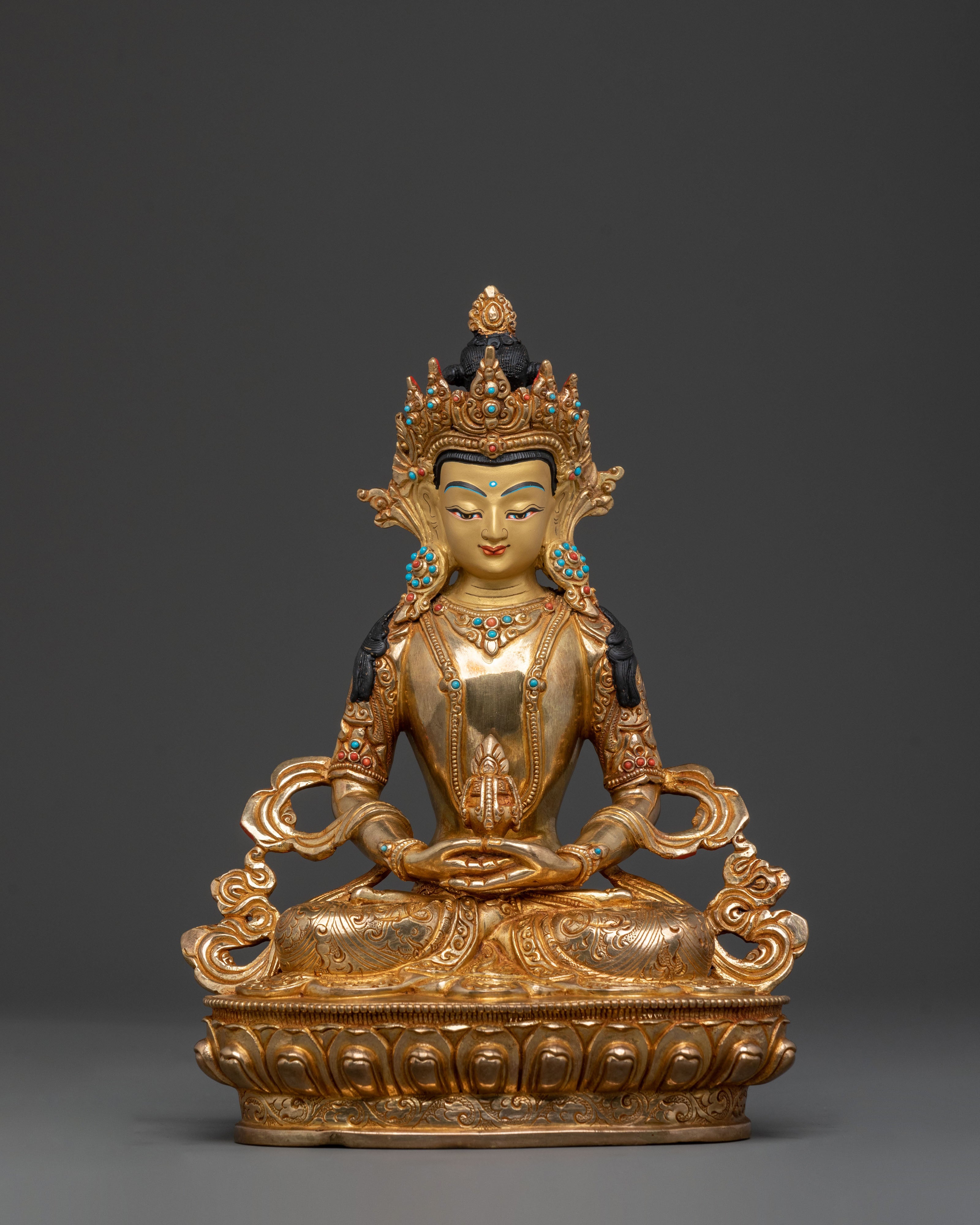 Peaceful Statue of Amitayus Buddha | Buddha of Longevity