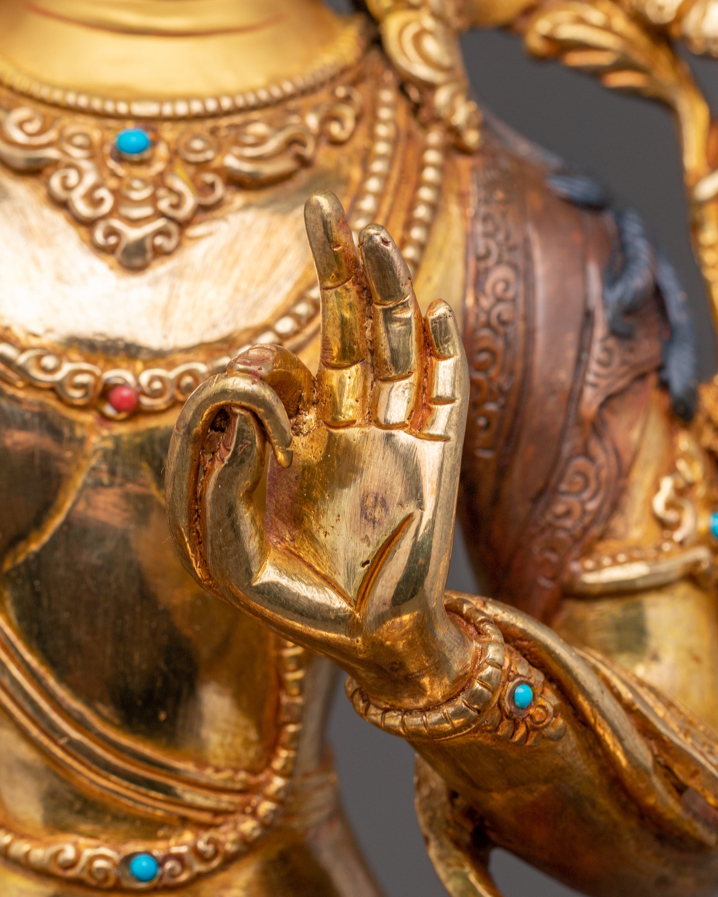 Manjushri Statue: Power and Wisdom Deity | Traditional Artwork