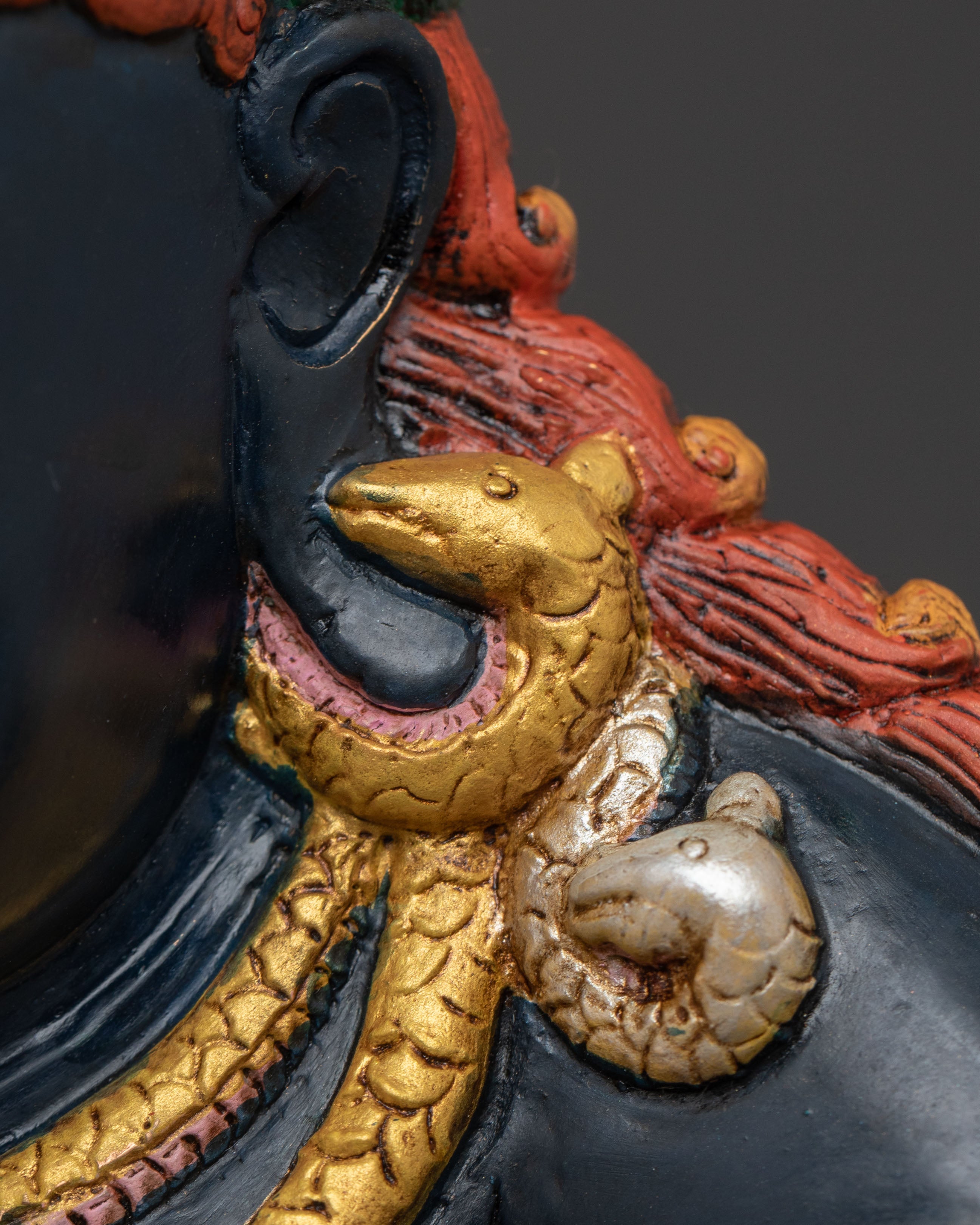 Black Dzambhala Tantric Statue | Wealth Deity