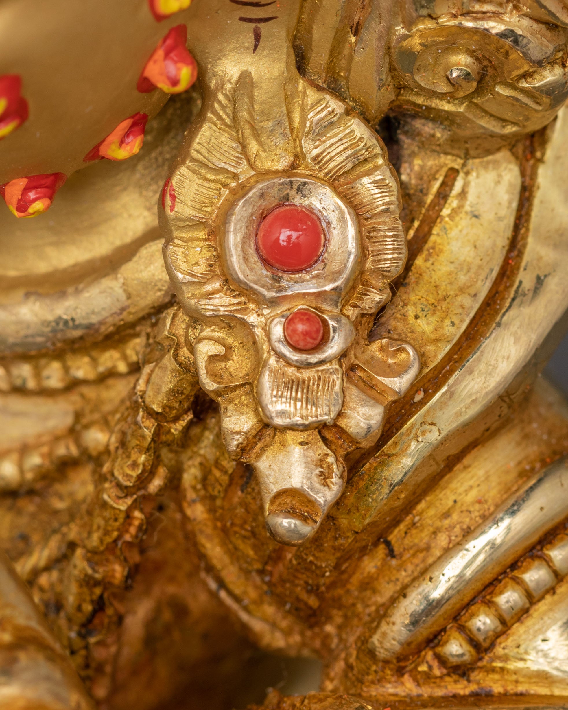 Golden Vajrapani Handcrafted Statue | Wrathful Protector of Wisdom
