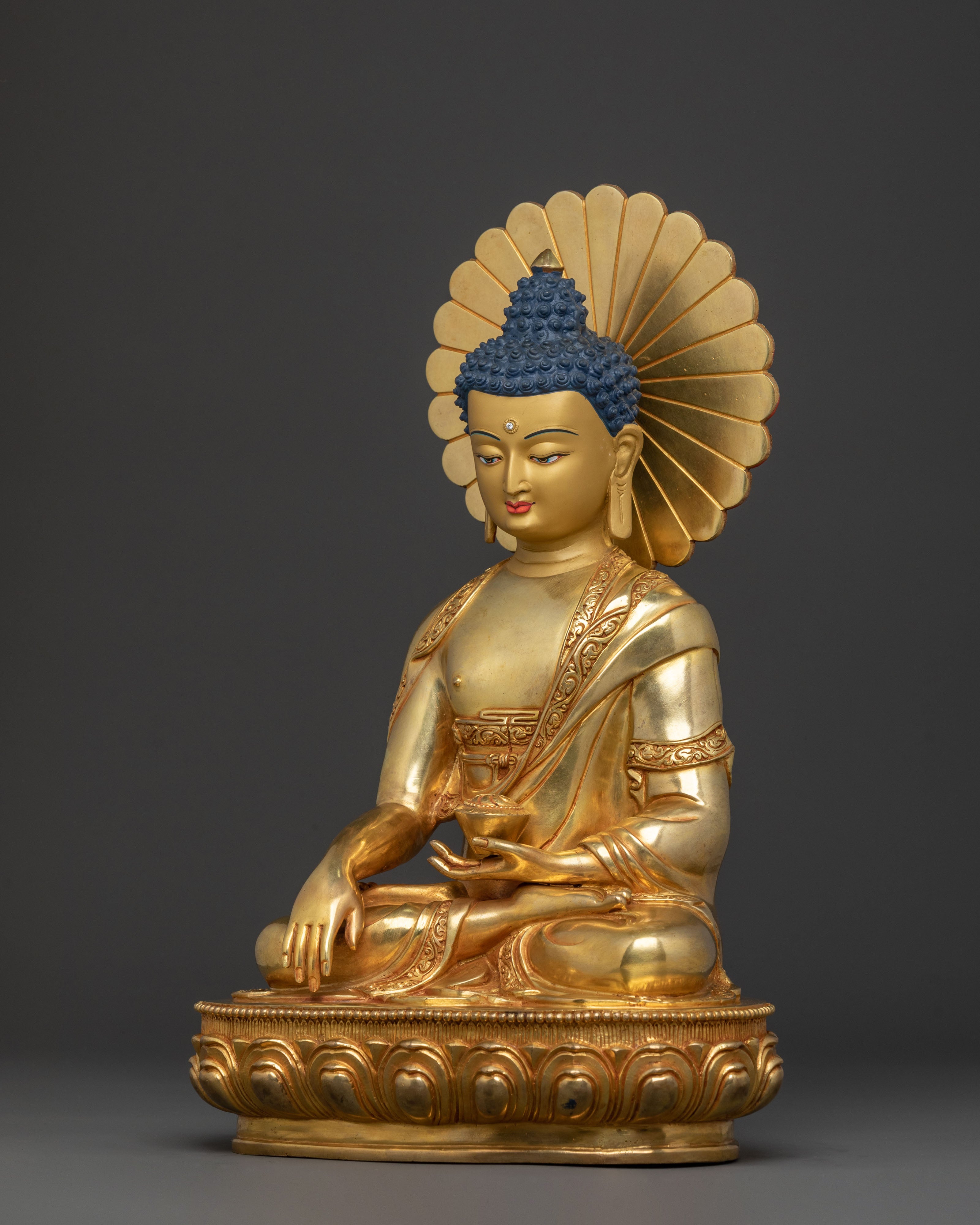 Shakyamuni Buddha Himalayan Statue | Altar Home Decor