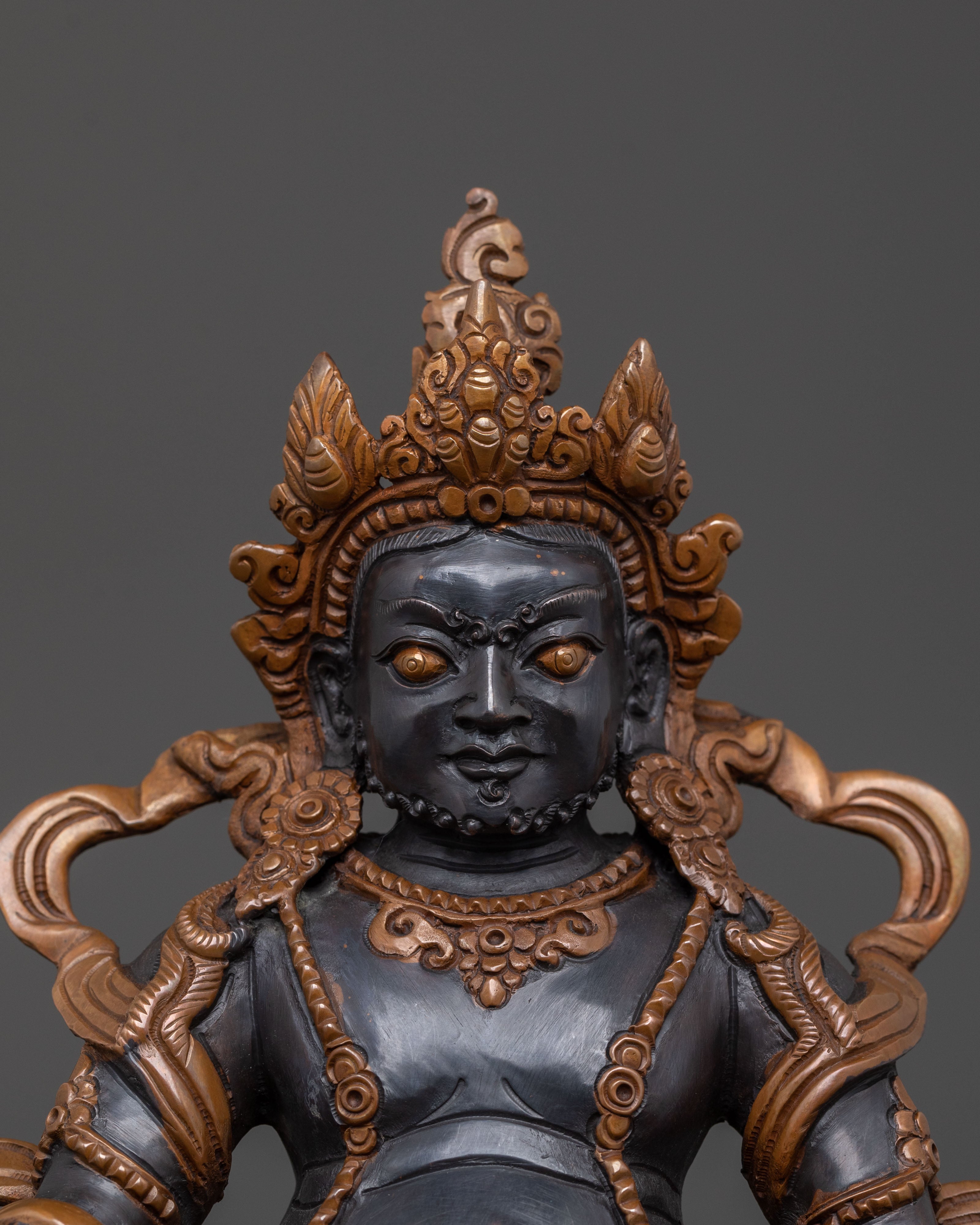 Dzambhala | Oxidized Copper Prosperity Statue