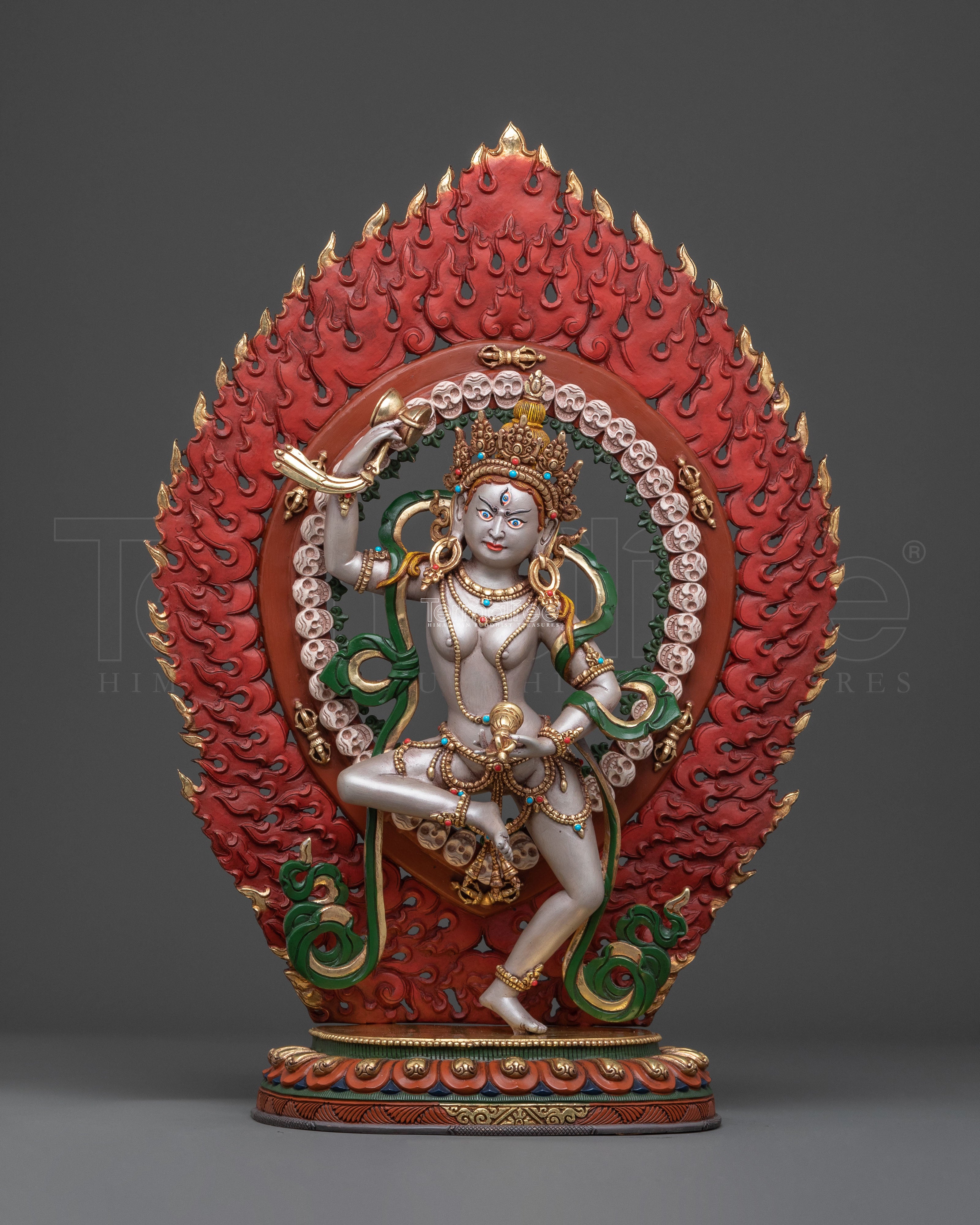 Machig Labdron: 24K Gold Gilded Compassionate Figure