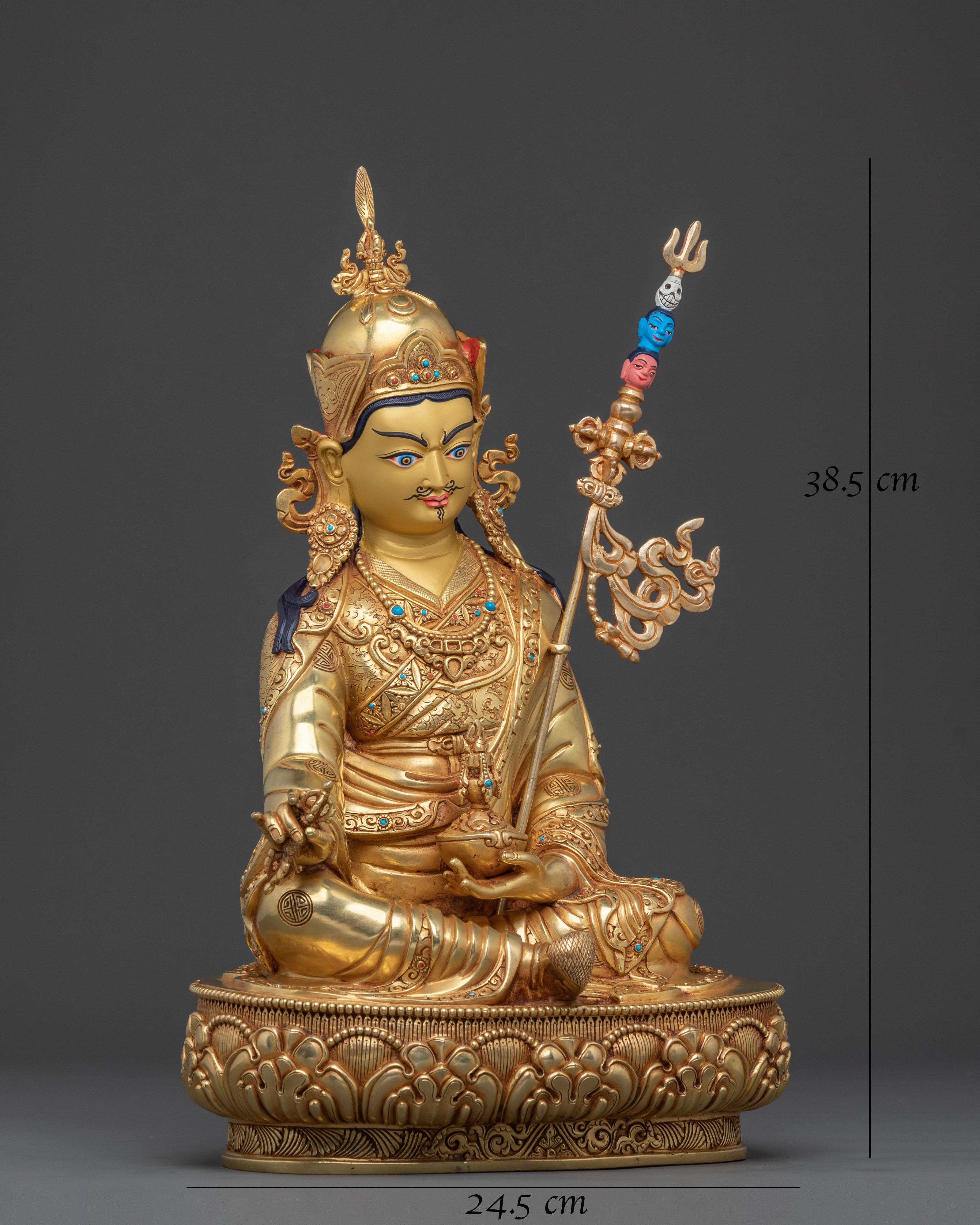 Guru Rinpoche: Majestic Transformation Statue