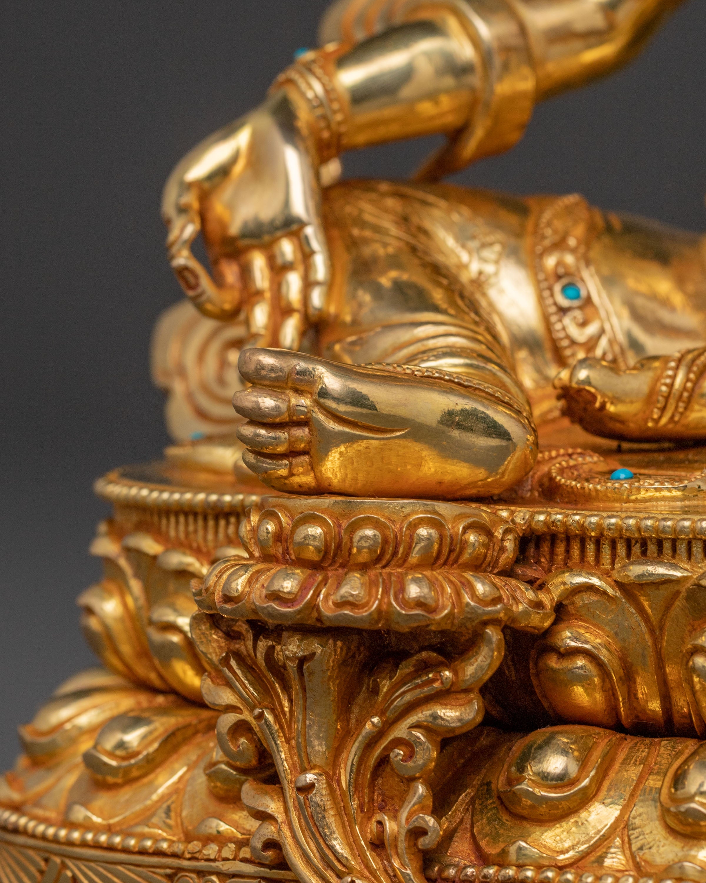 Handcrafted Green Tara Goddess Statue