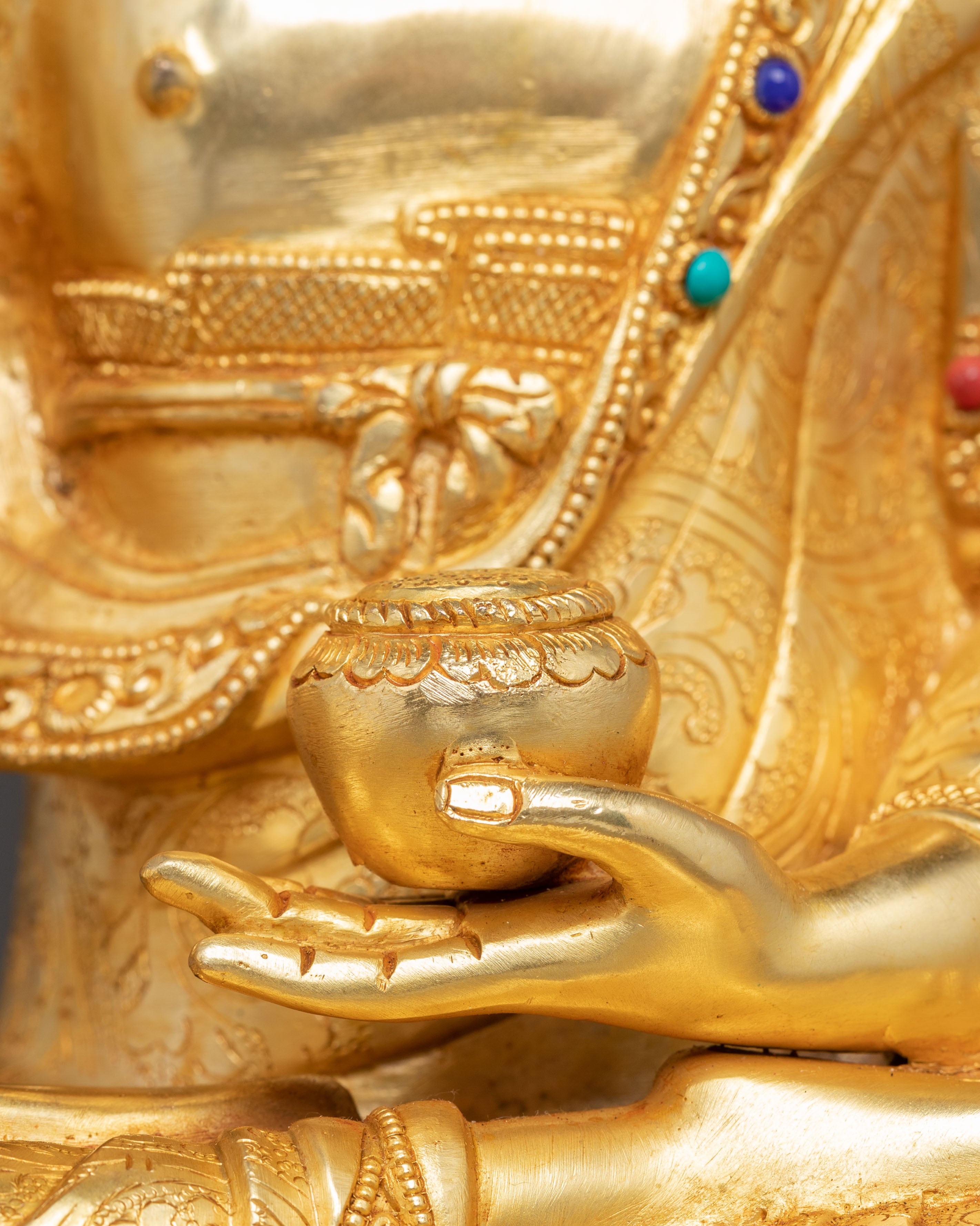 Golden Gautama Buddha Handmade Statue | Historical Buddha