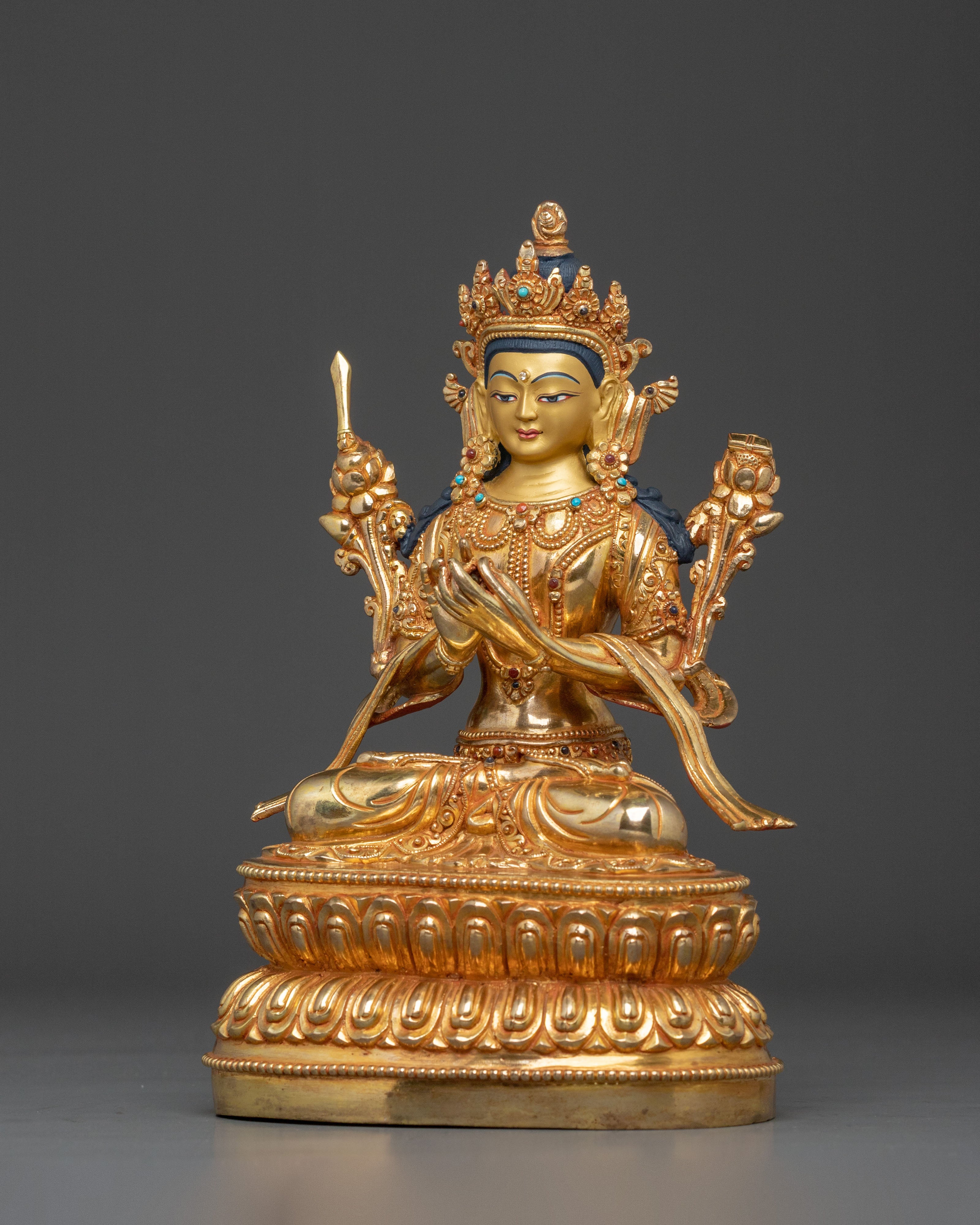 Tikshna Manjushri Handcrafted Statue: Wisdom Deity