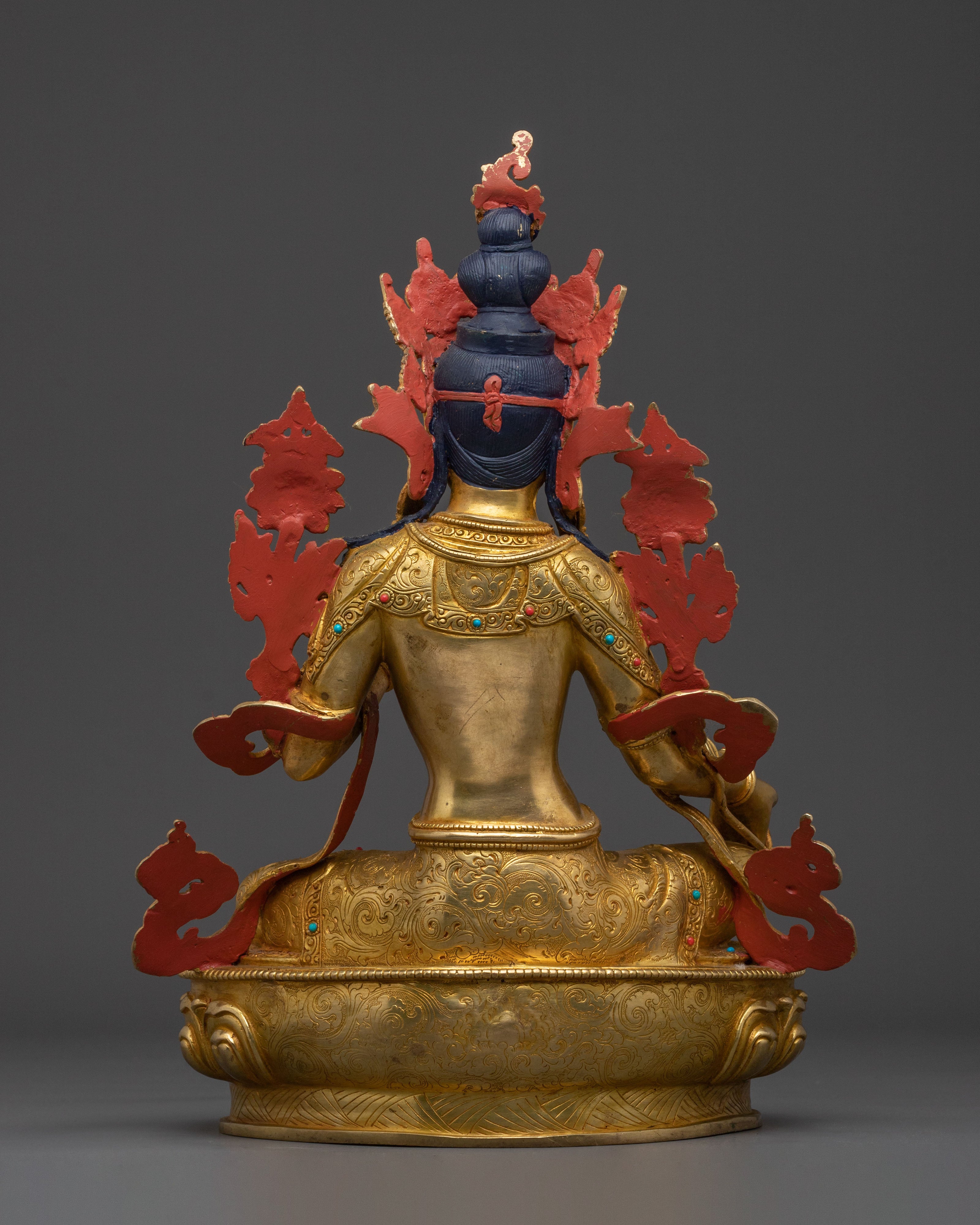 Handmade Green Tara Sculpture | Tibetan Goddess
