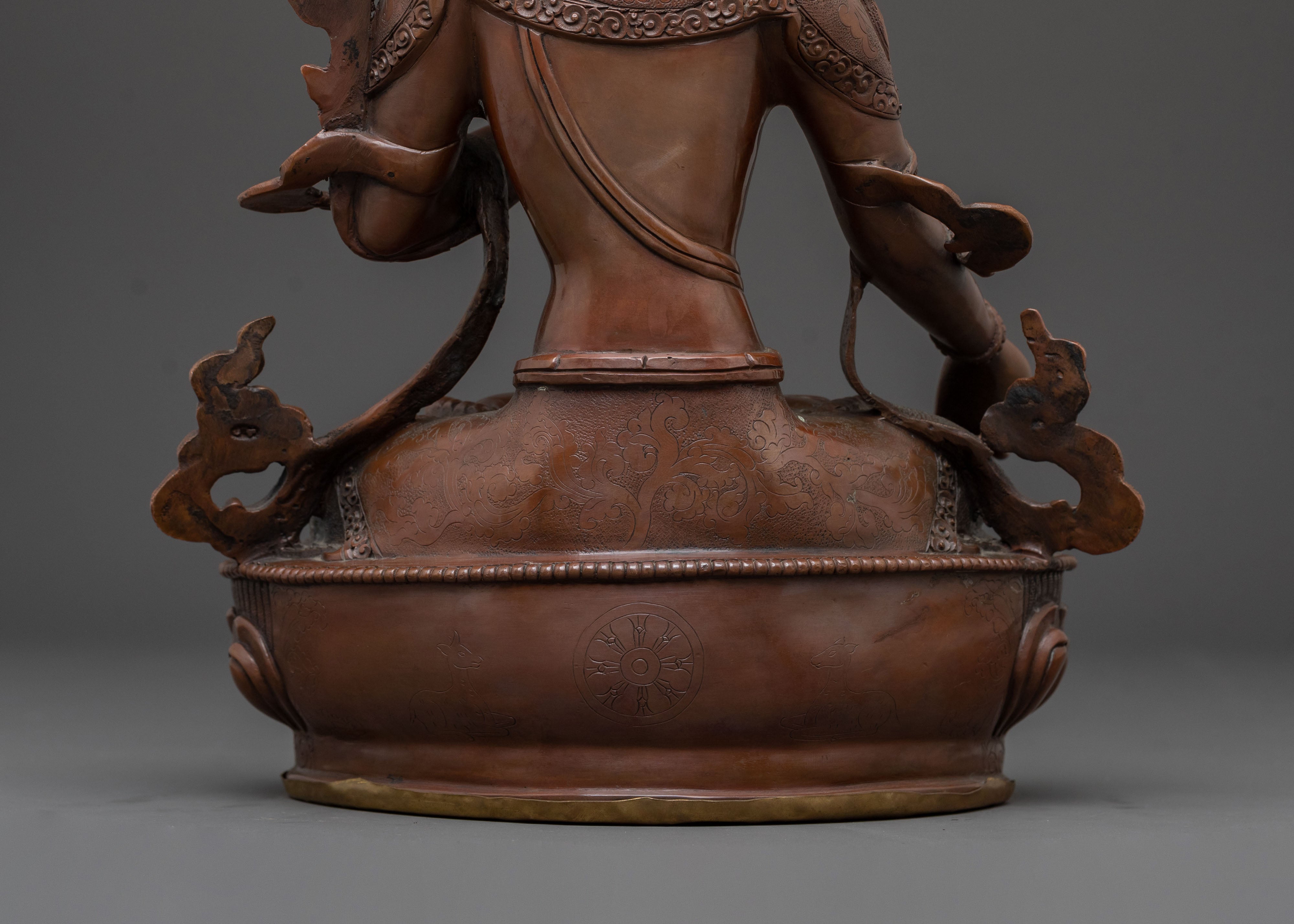White Tara Copper Statue for Spiritual Decor | Traditional Sculpture