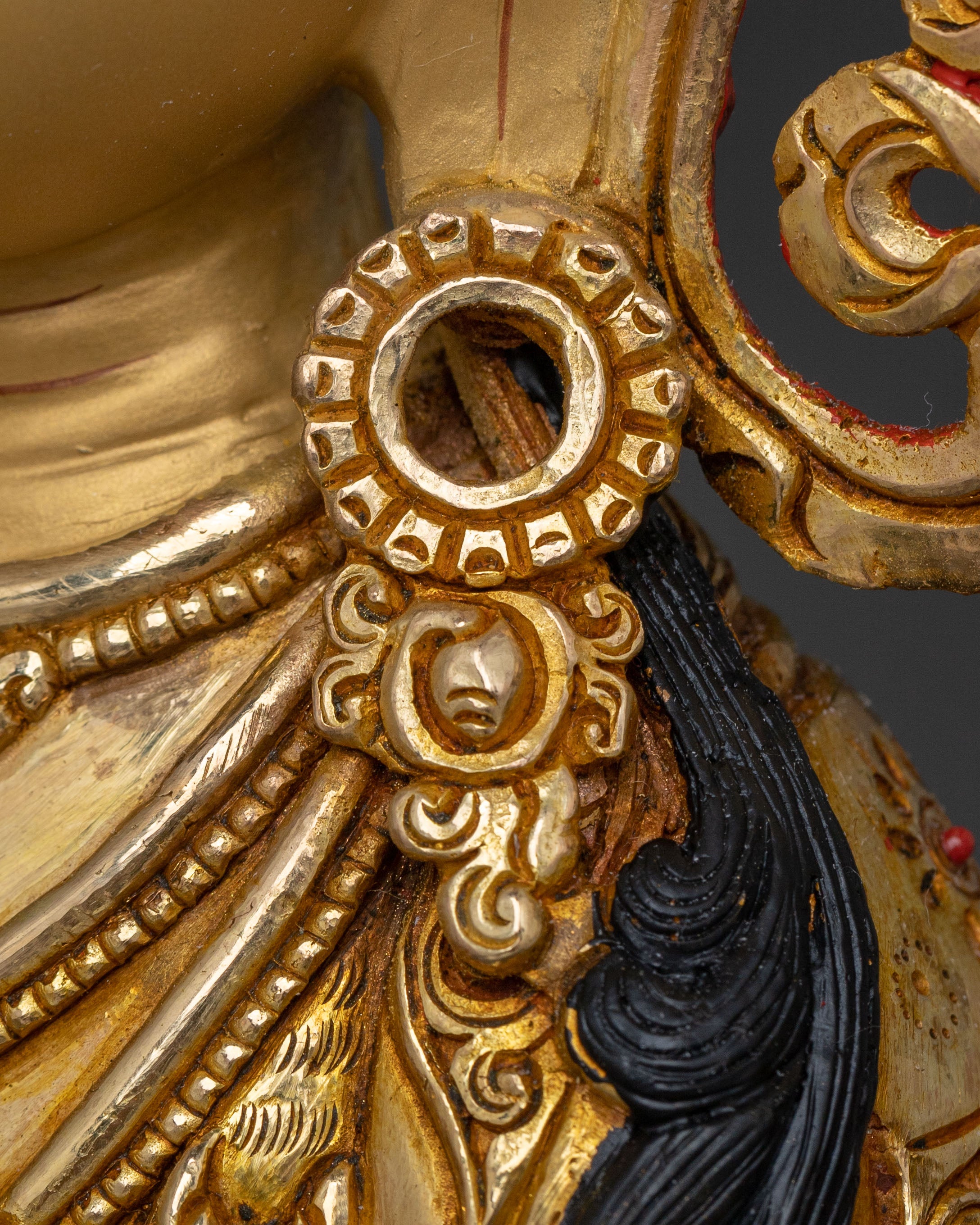 Chenrezig Sacred Statue with Copper Body | Spiritual Power and Protection