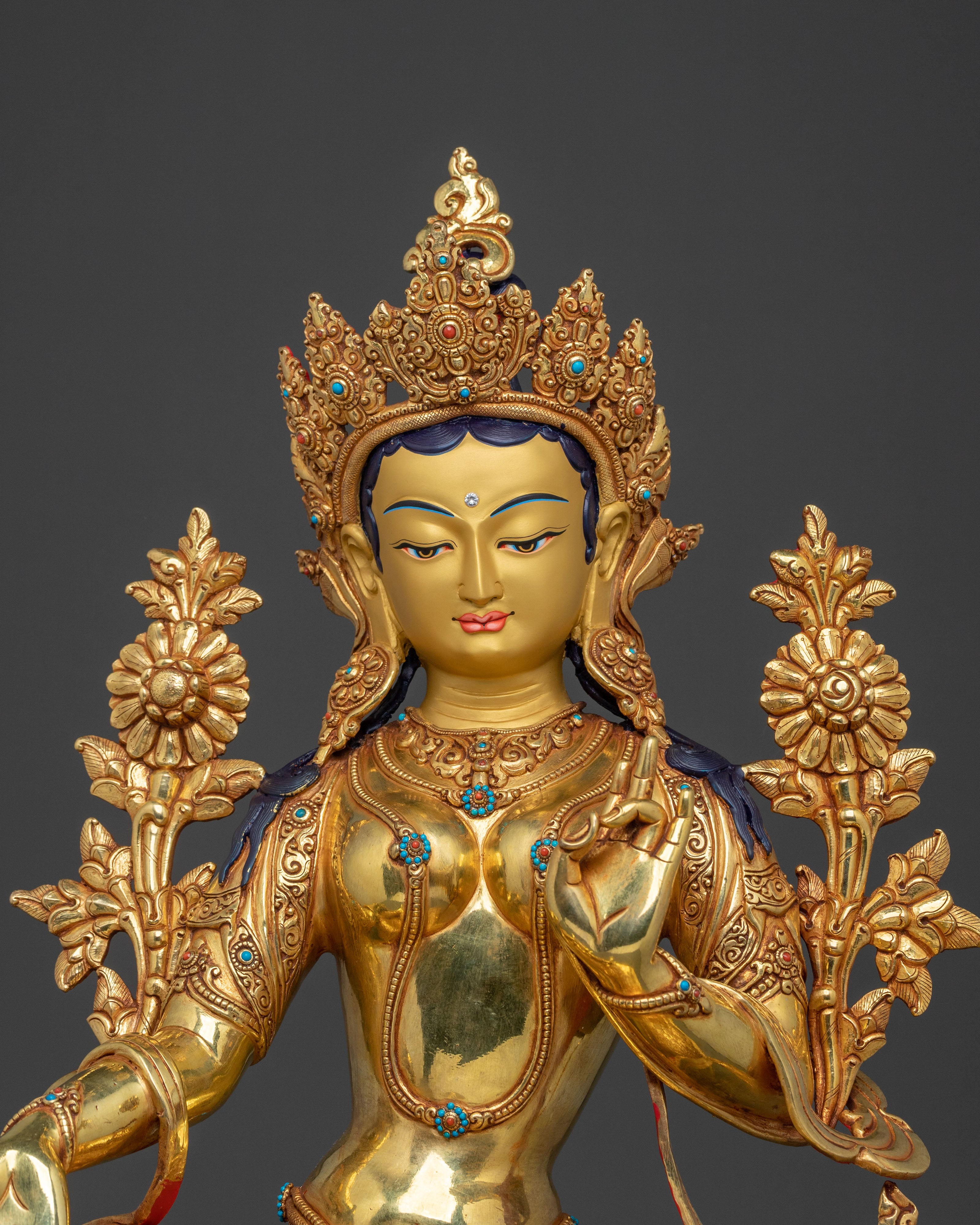 Handcrafted Green Tara Statue | Symbol of Healing