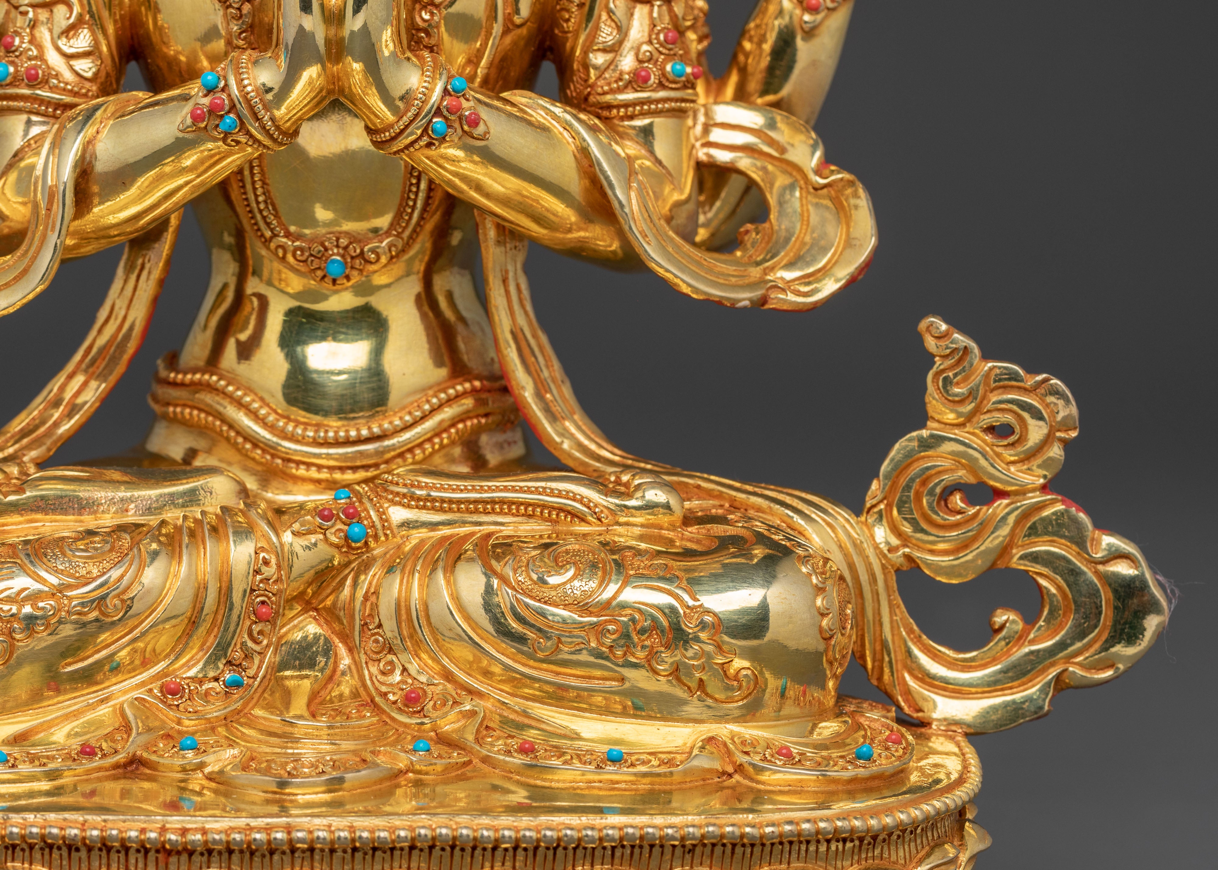 Chenrezig Sacred Statue: Compassionate Radiance
