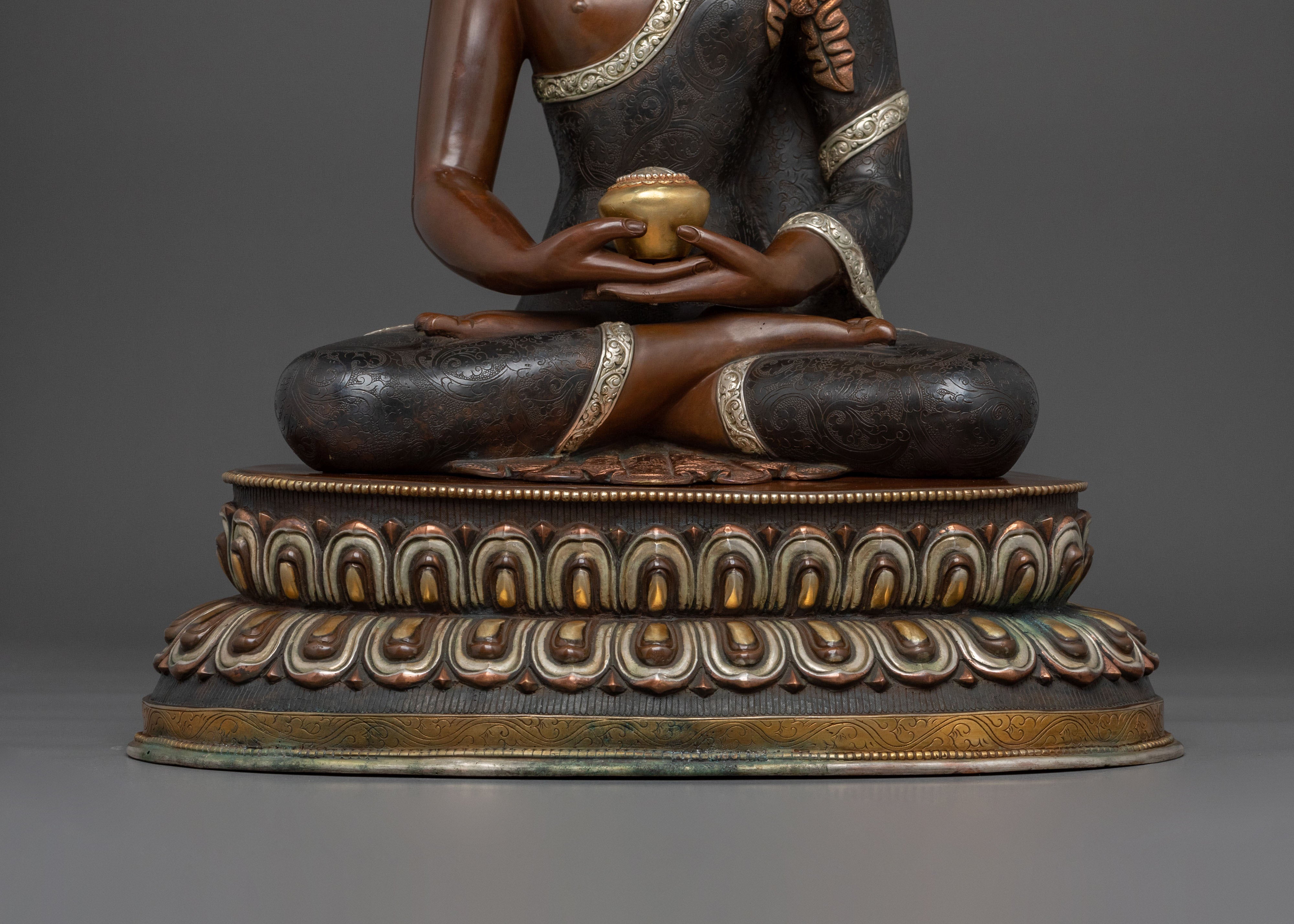 Three Buddhas Sacred Statues Collection | Traditional Buddhist Sculpture Set