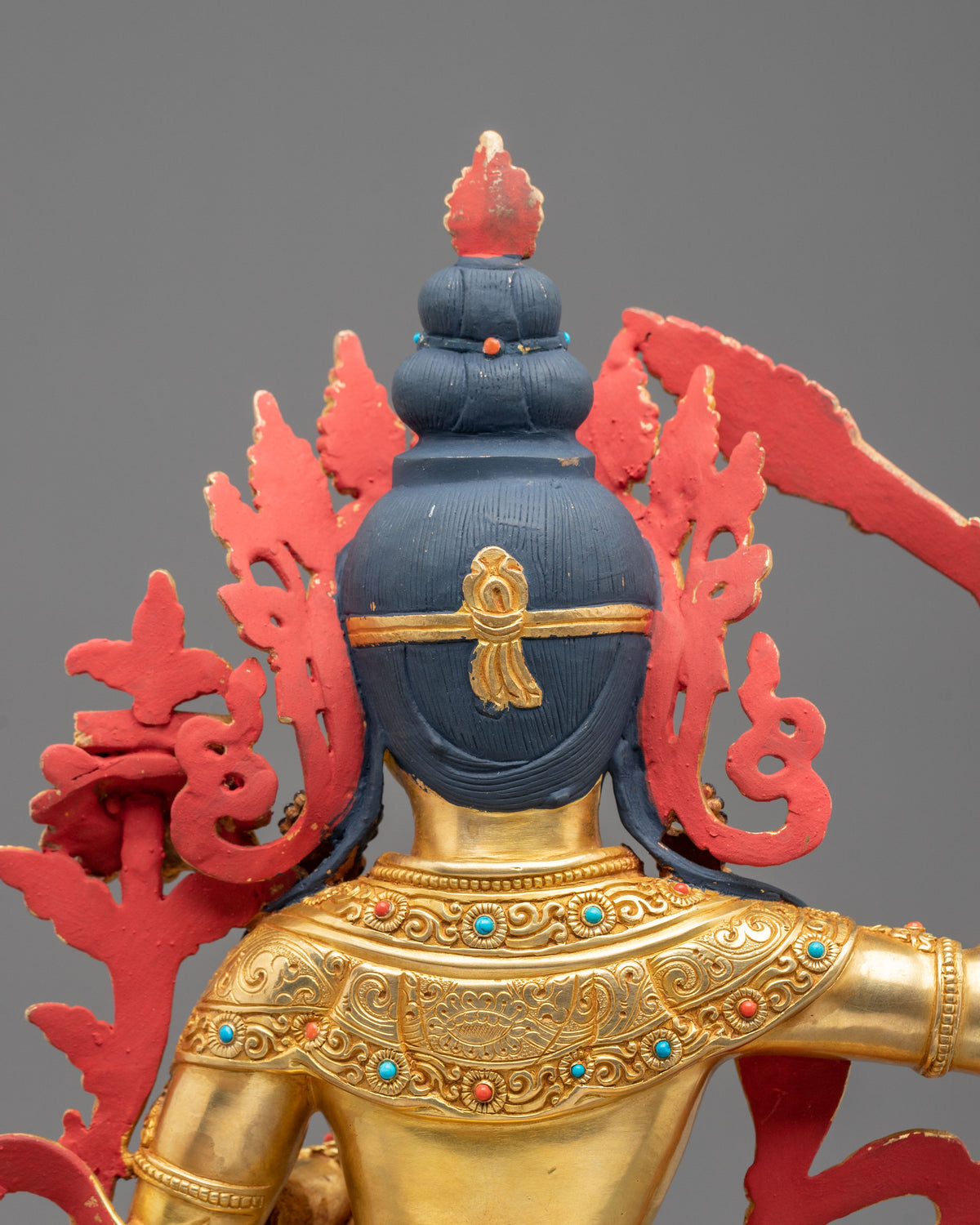 Manjughoṣa Copper Figurine | Tibetan Buddhist Deity