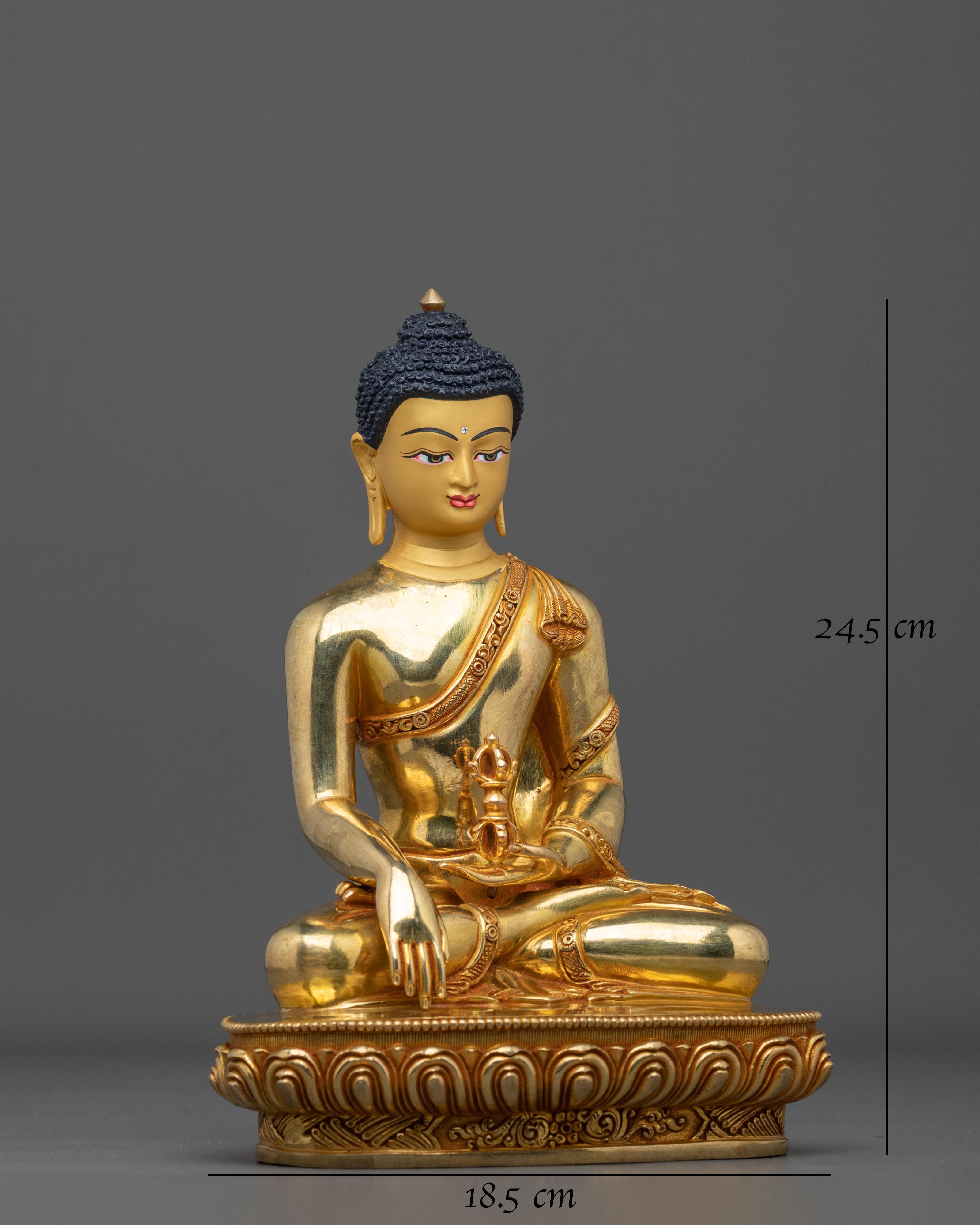 Mitrugpa Sacred Sculpture | Hand-Gilded Copper Figurine