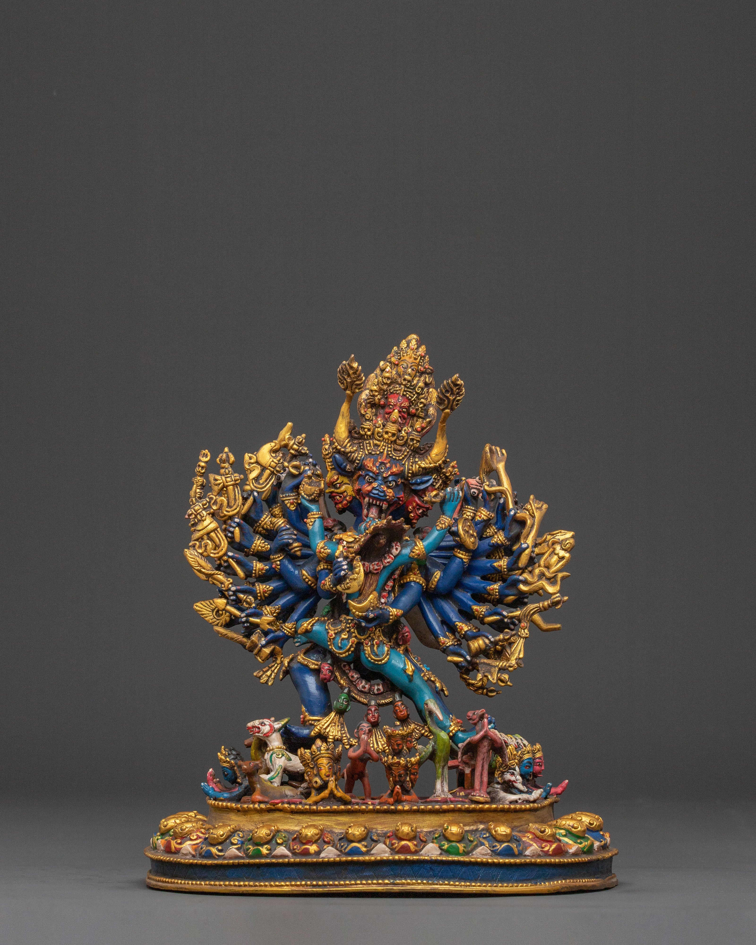 Guardian Yamantaka Statue With Consort | Protector Icon