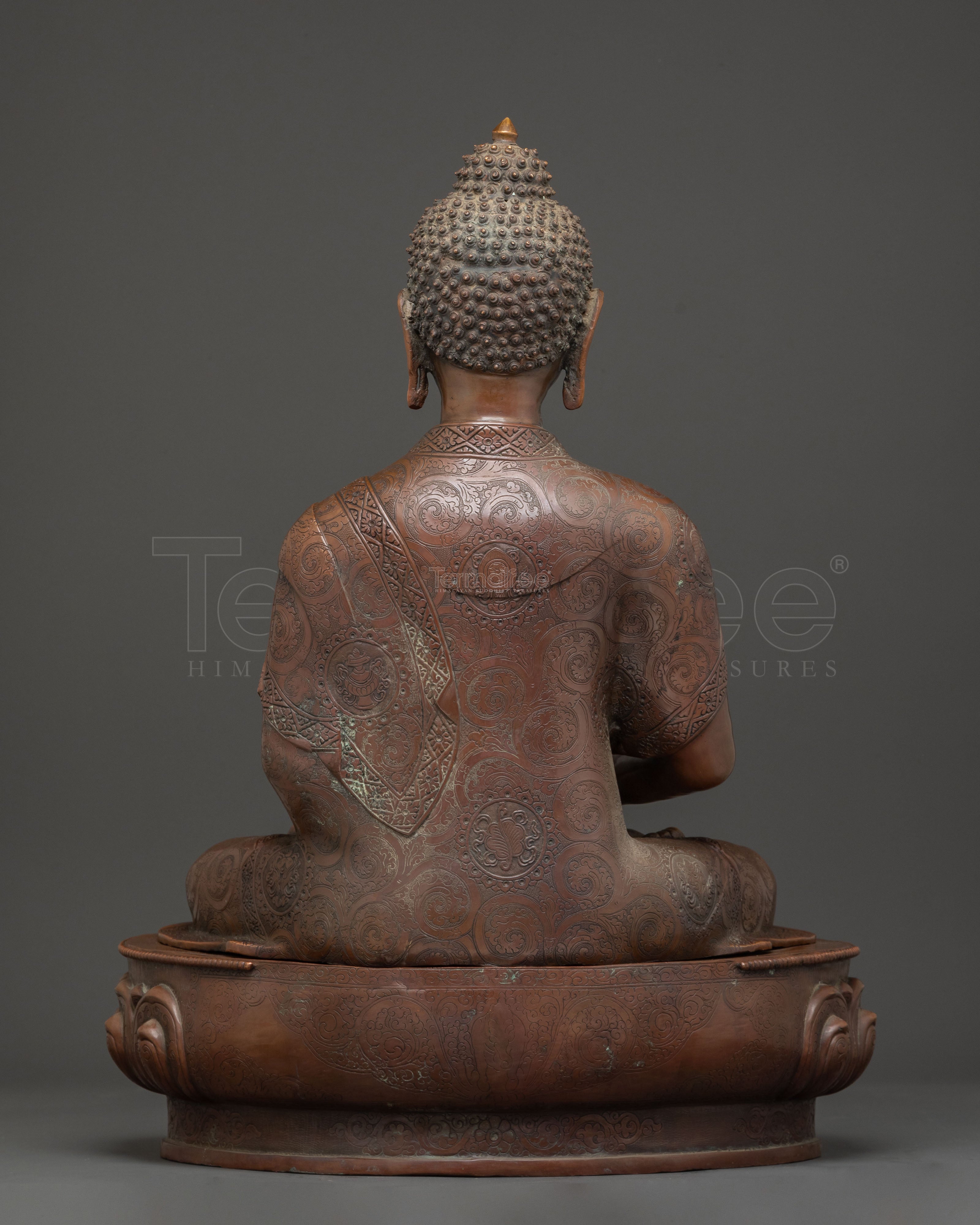 Blessing Amitabha Buddha Statue | Oxidized Copper Art