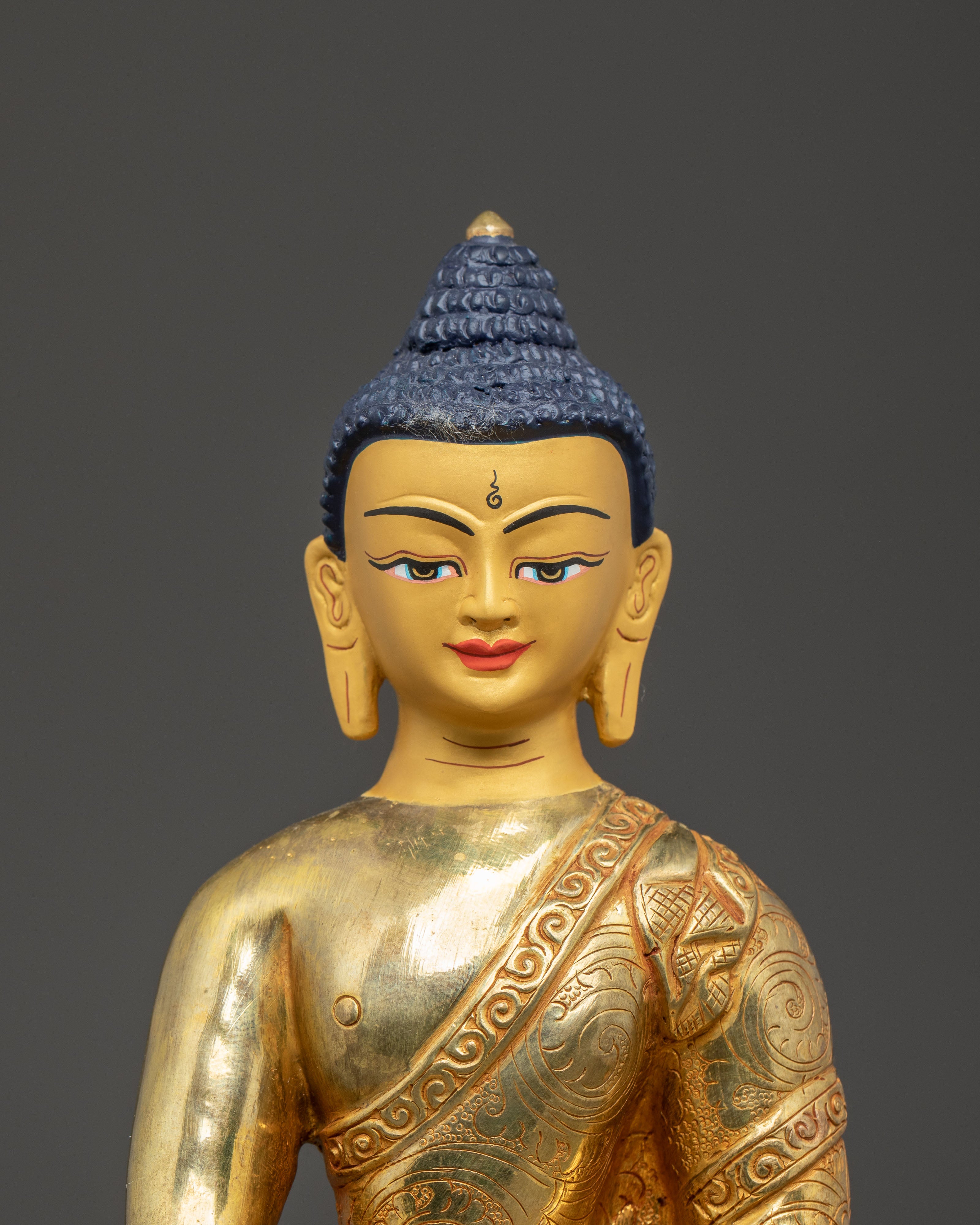 Handmade Sacred Gautama Buddha Copper Statue | Buddhist Decor Figurine