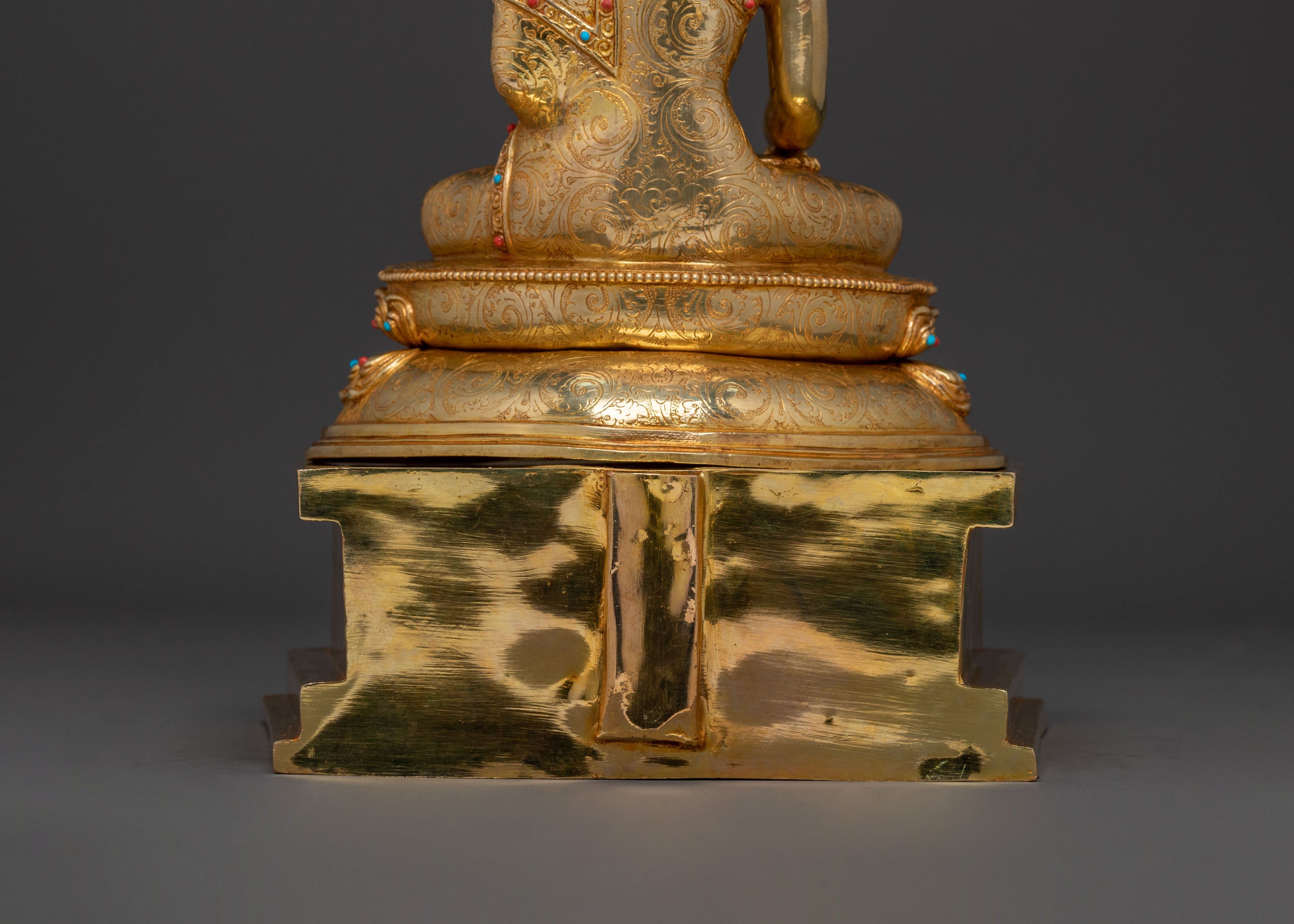 Shakyamuni Buddha Statue with a Throne | Meditation Figure