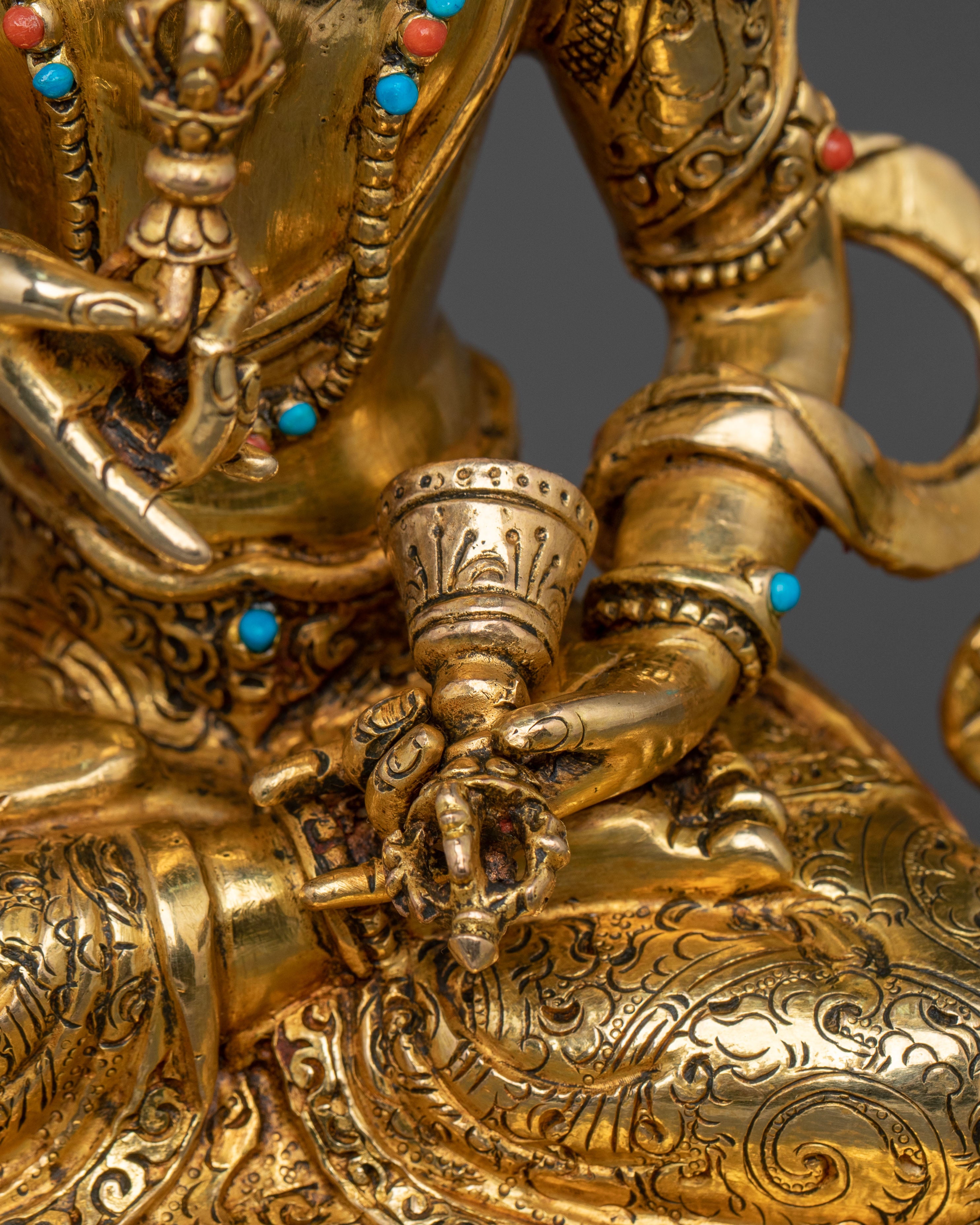 Vajrasattva Purifying Statue | 24K Gold Gilded Figure