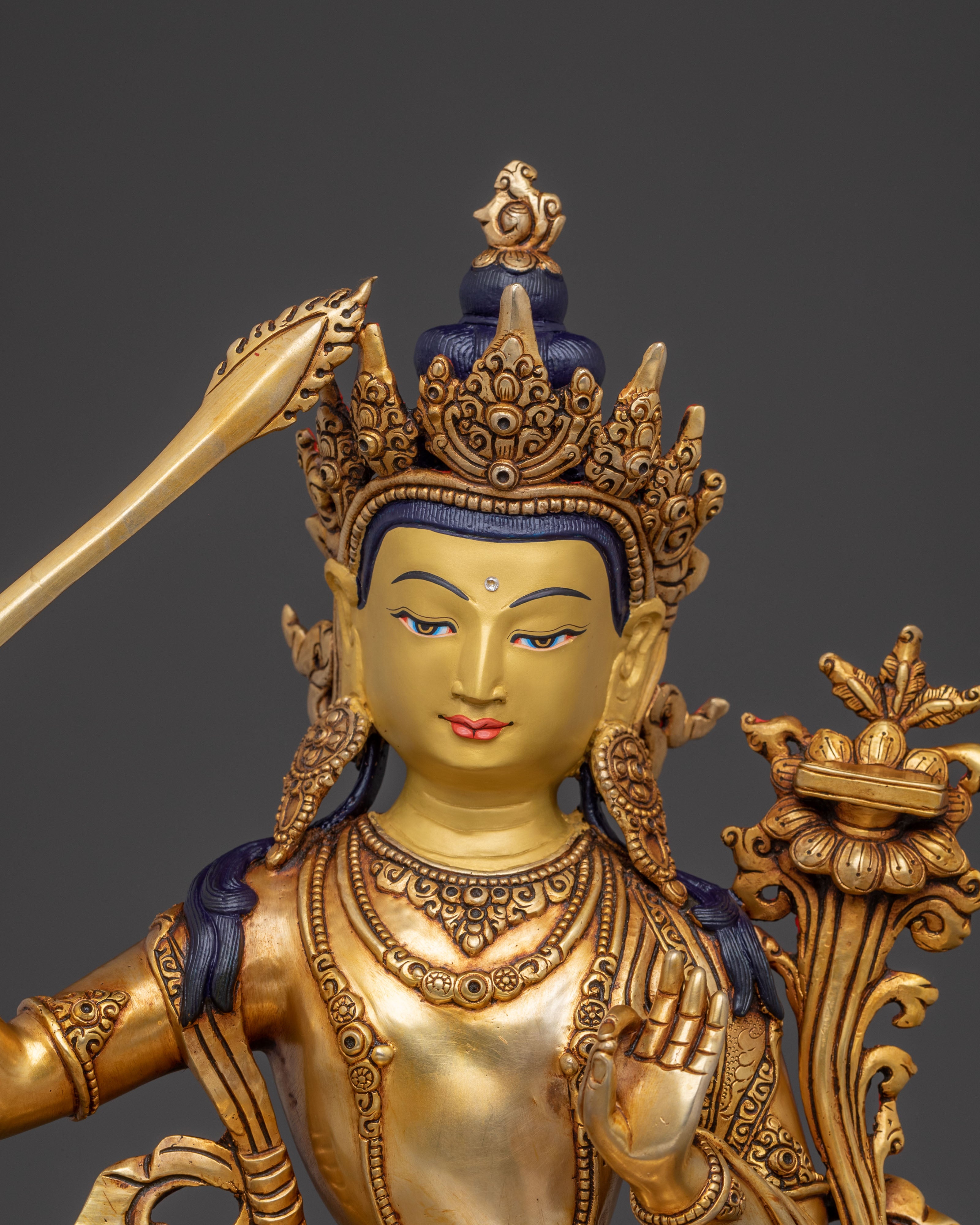 Six Bodhisattva Statue Altar Set | Hand-Gilded Copper Statue