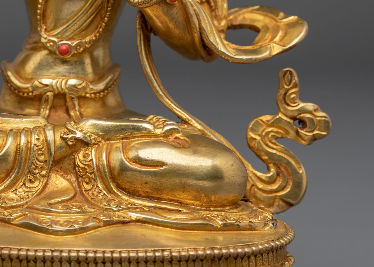 White Tara Compassionate Goddess Statue | Buddhist Altar Figure