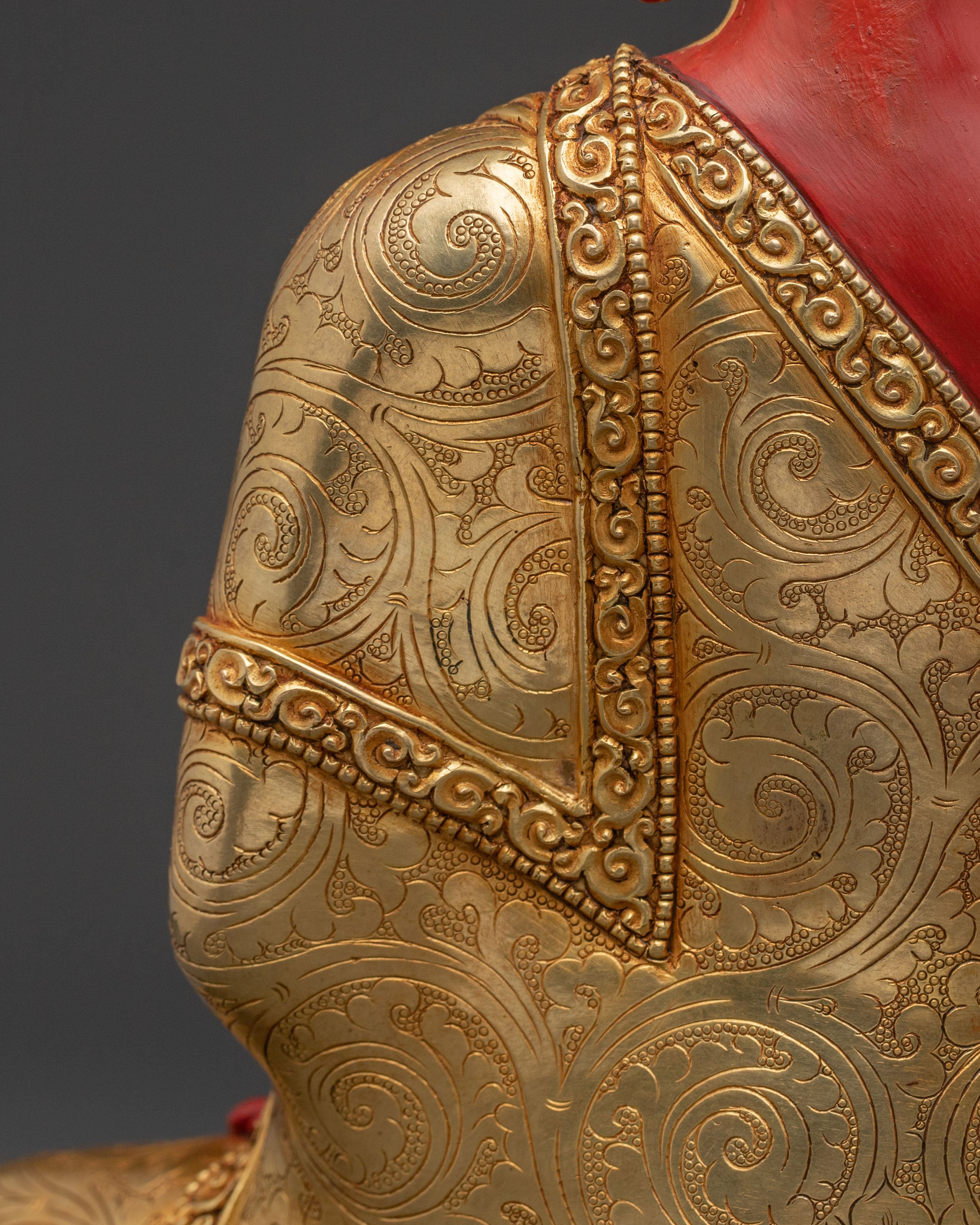 Amitabha Buddha - Radiant Golden Sculpture