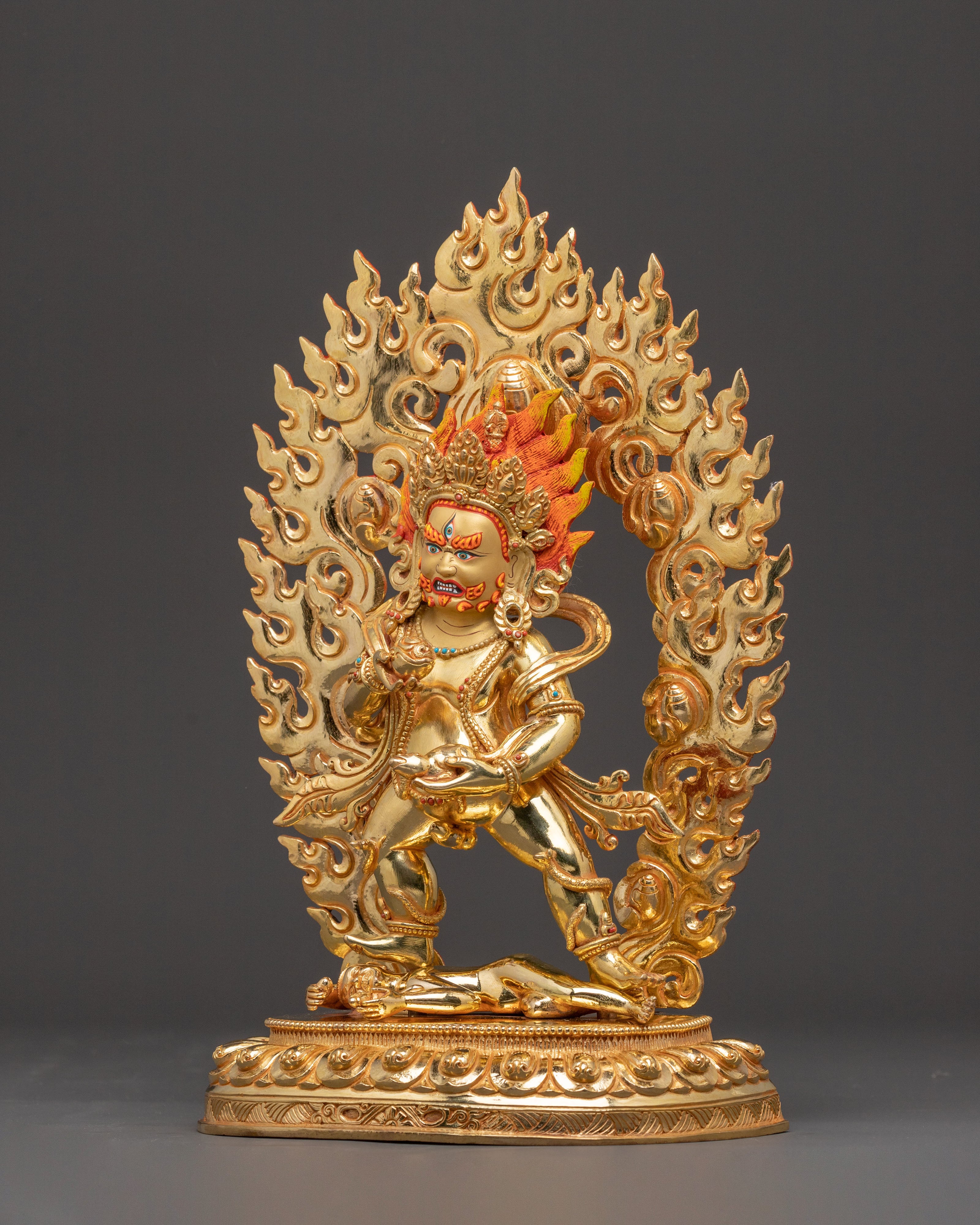 Black Dzambhala Buddhist Statue