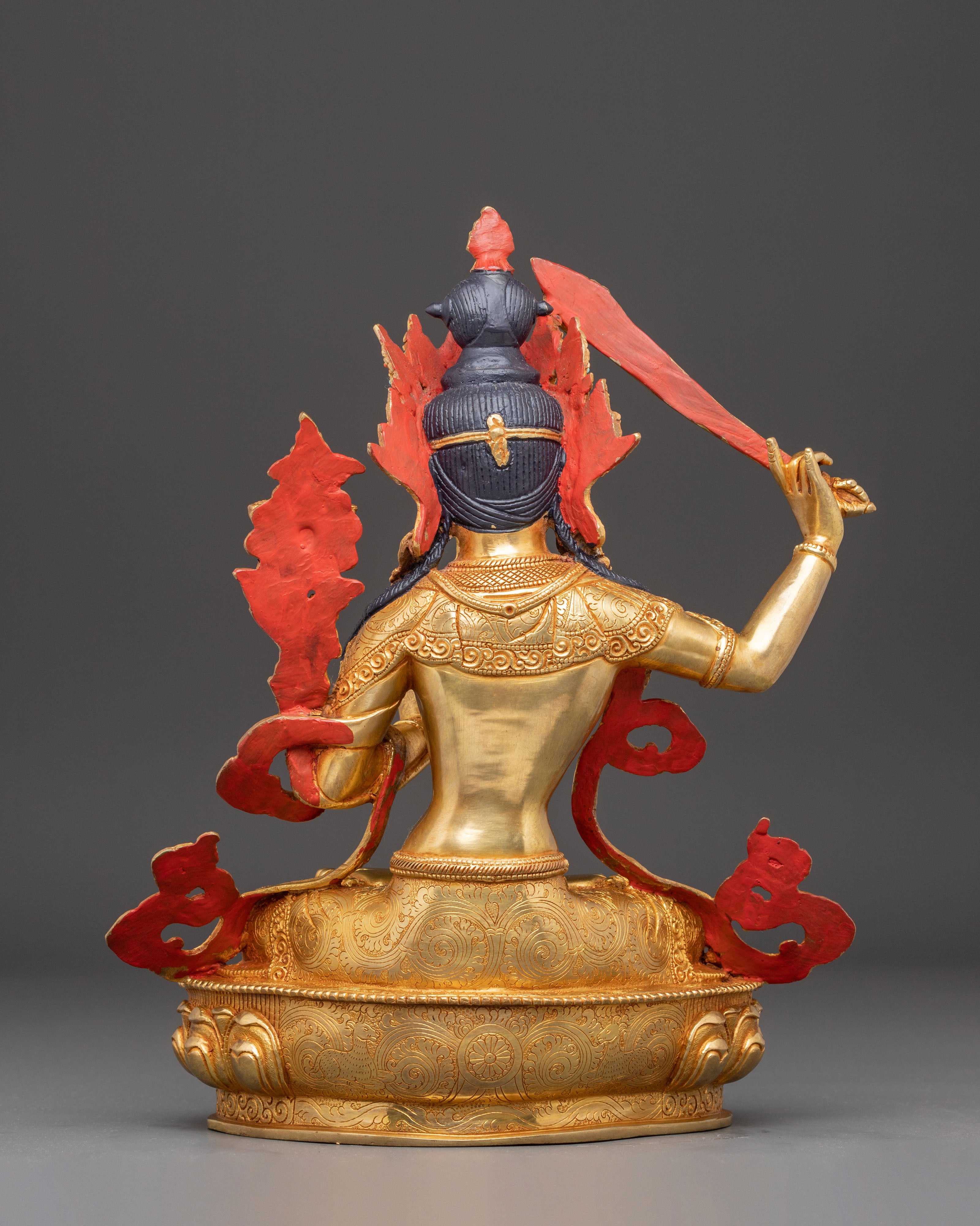 Manjushri Statue: The Flaming Sword | Buddhist Wisdom Idol