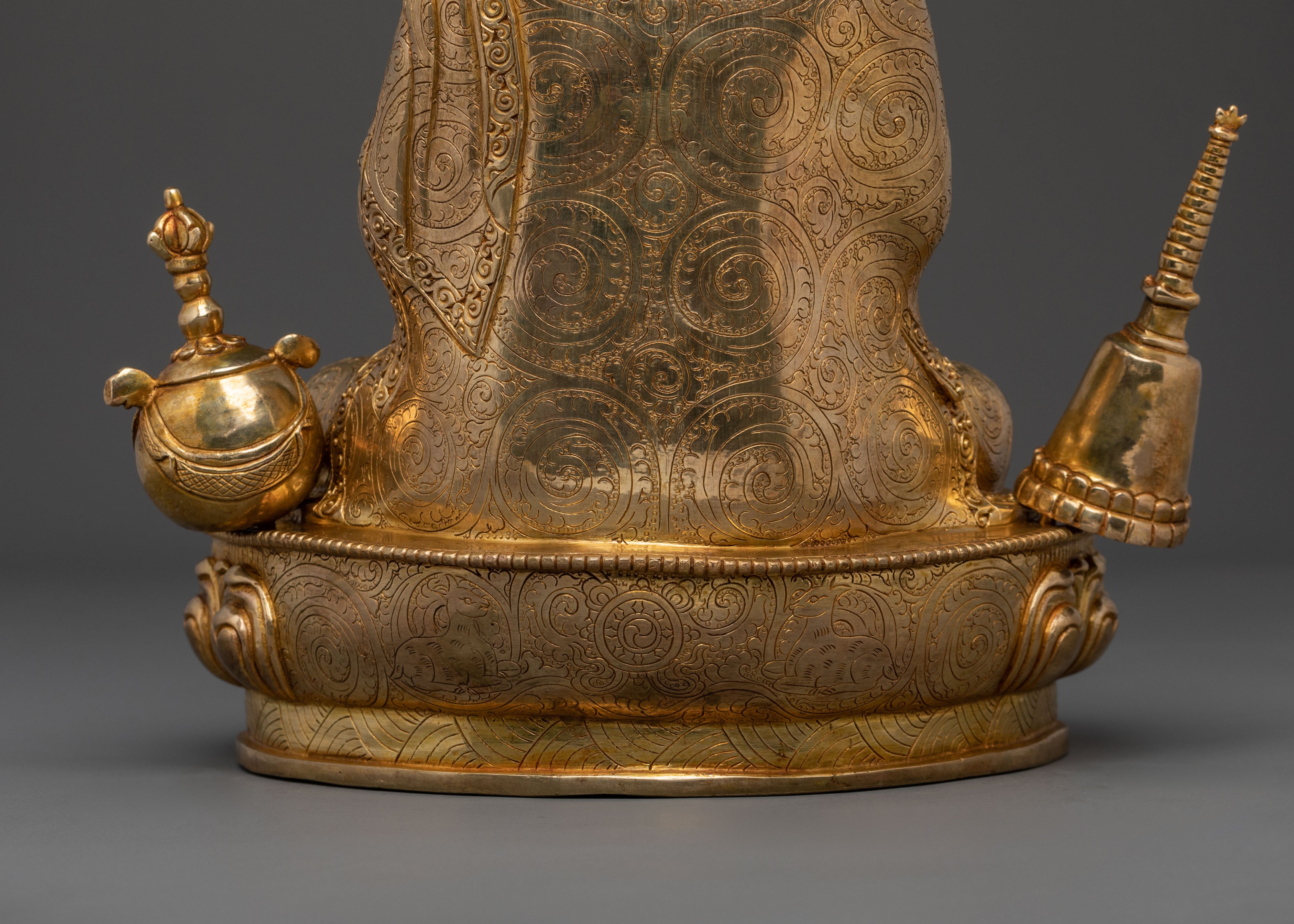Atisa Statue | Exquisite 24K Gold Gilded Masterpiece